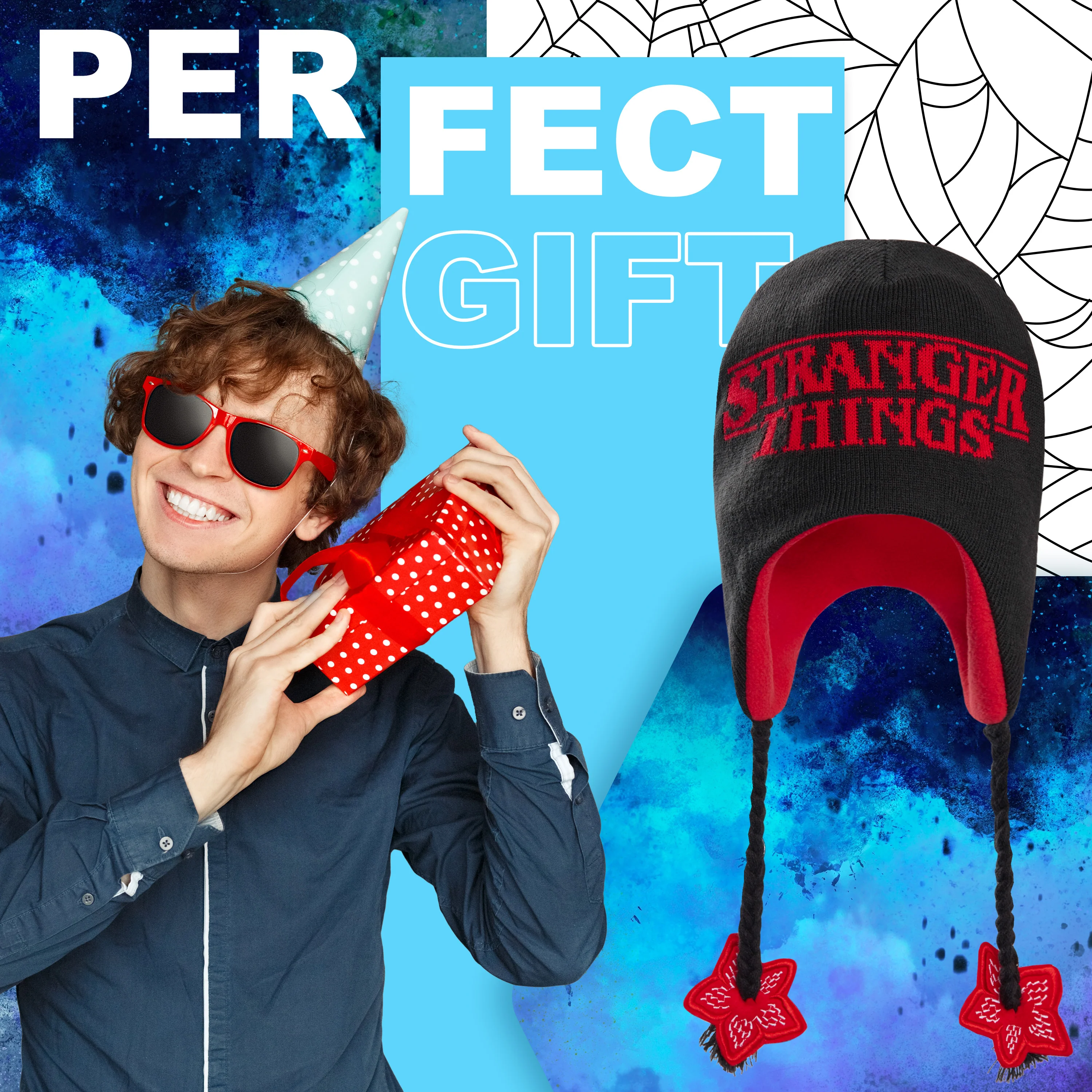 Stranger Things Beanie Hat with Ear Flaps for Kids and Teenagers - Image 3