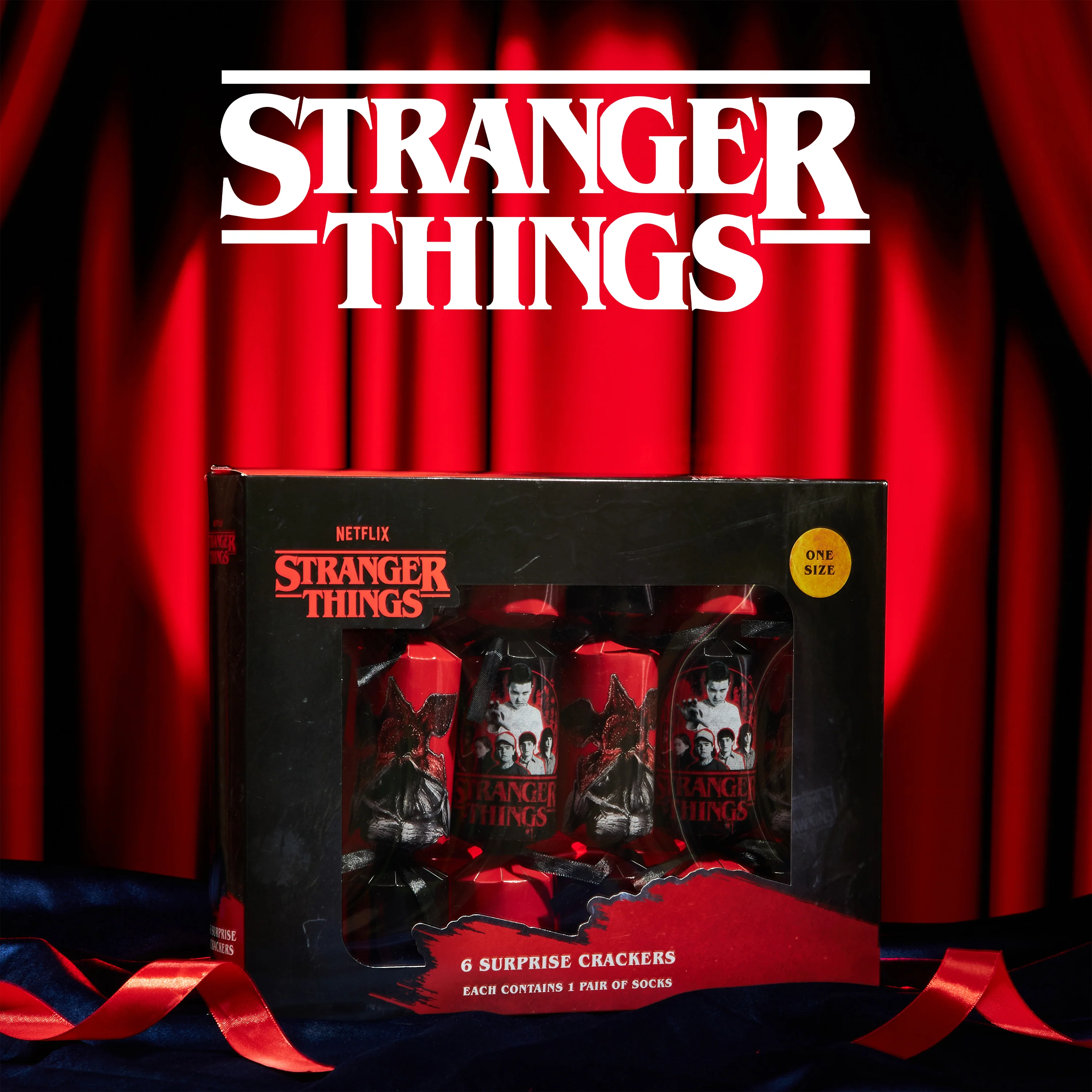 Stranger Things Christmas Crackers with Gifts Set of 6 Socks Inside for Women - Image 6