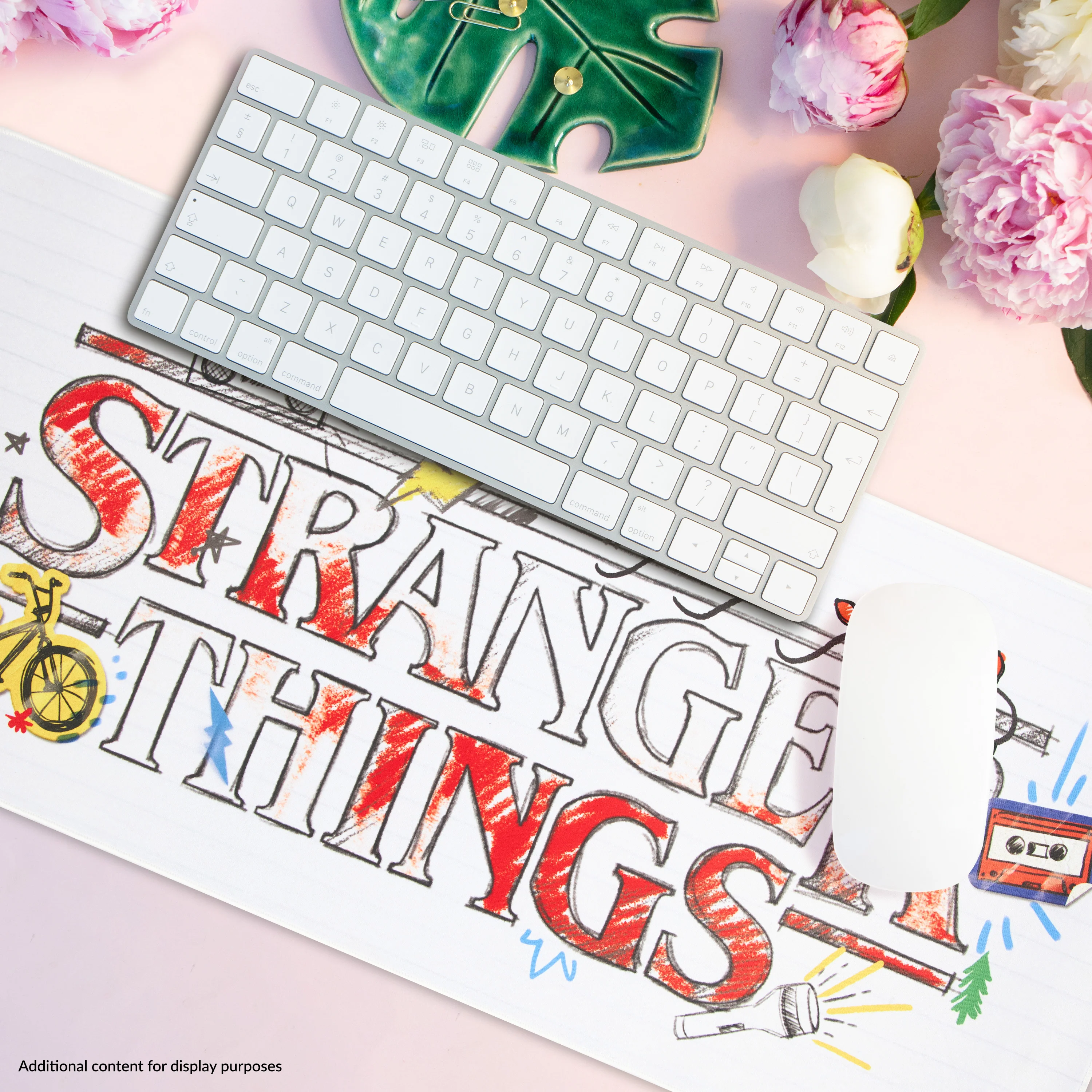 Stranger Things Desk Mat Large -Desk Protector Mat - White - Image 2