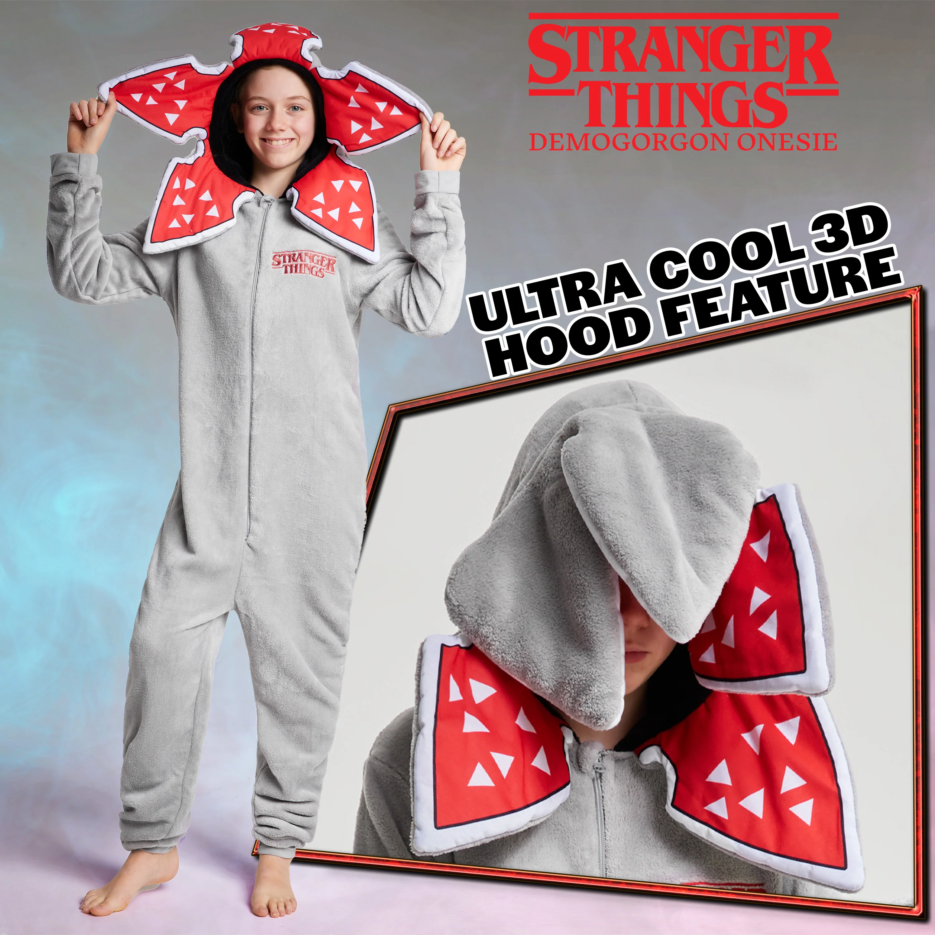 Stranger Things Fleece Onesie for Kids - Image 3