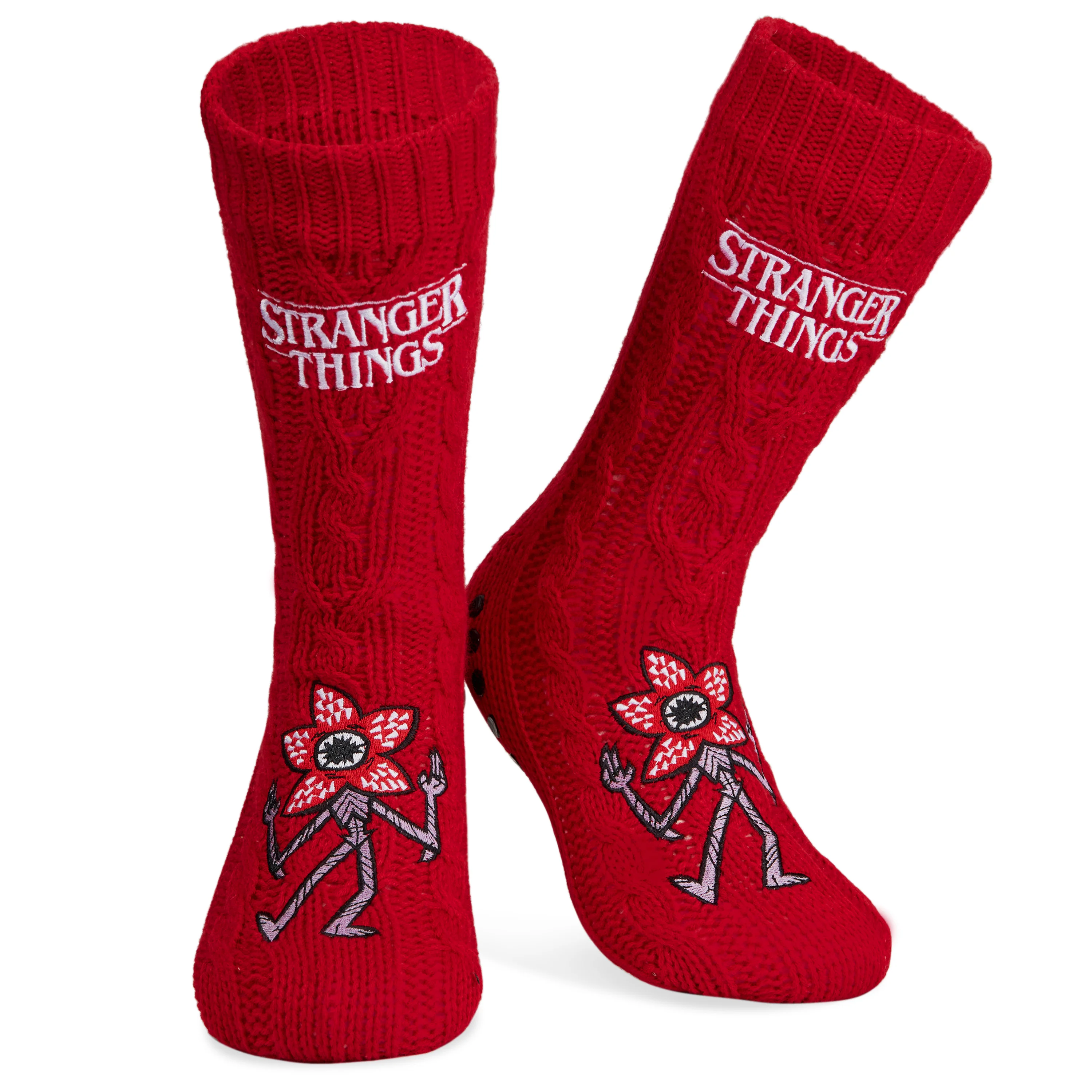 Stranger Things Fluffy Socks for Women and Teenagers - Red