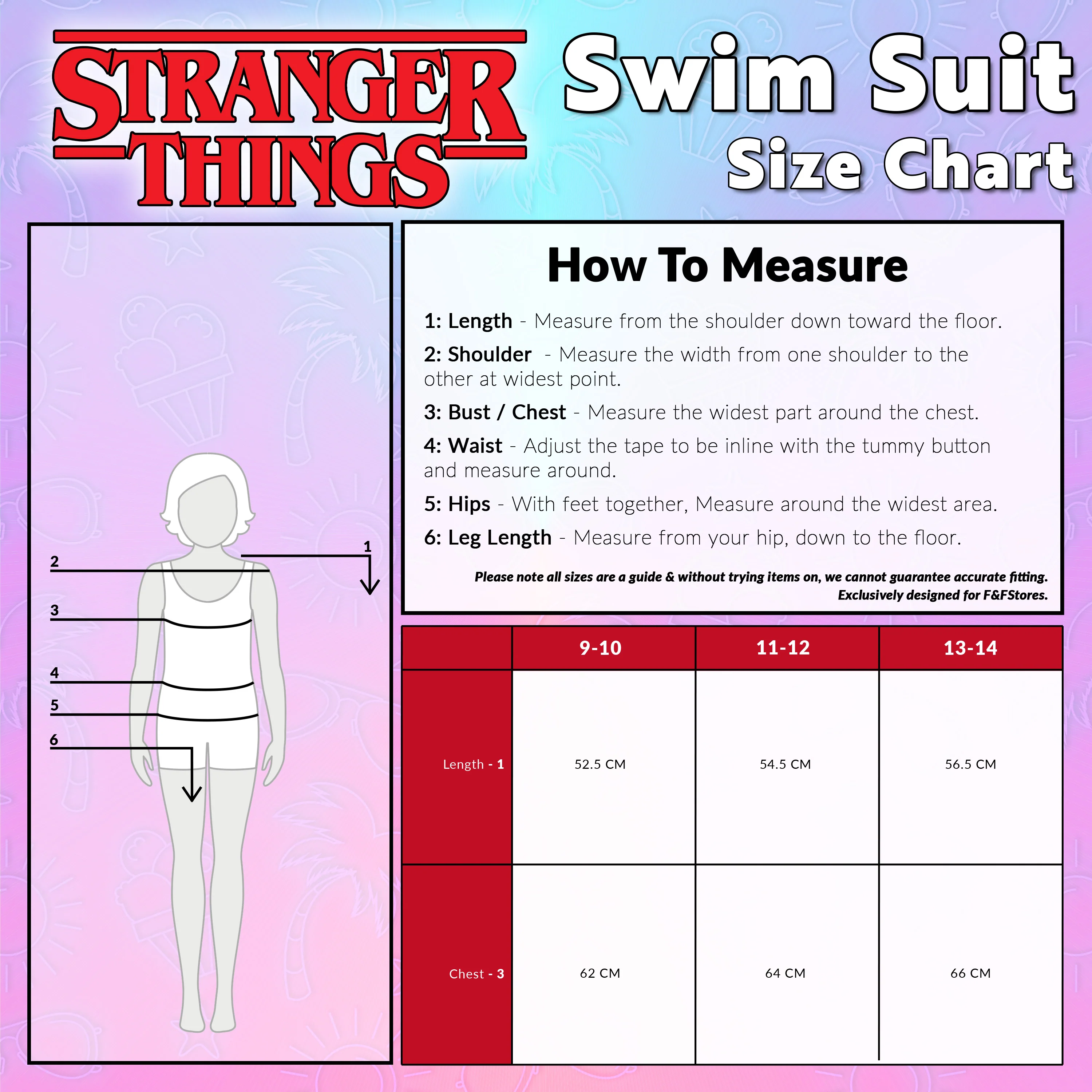 Stranger Things Girls Swimming Costume One Piece Swimsuit - Image 6
