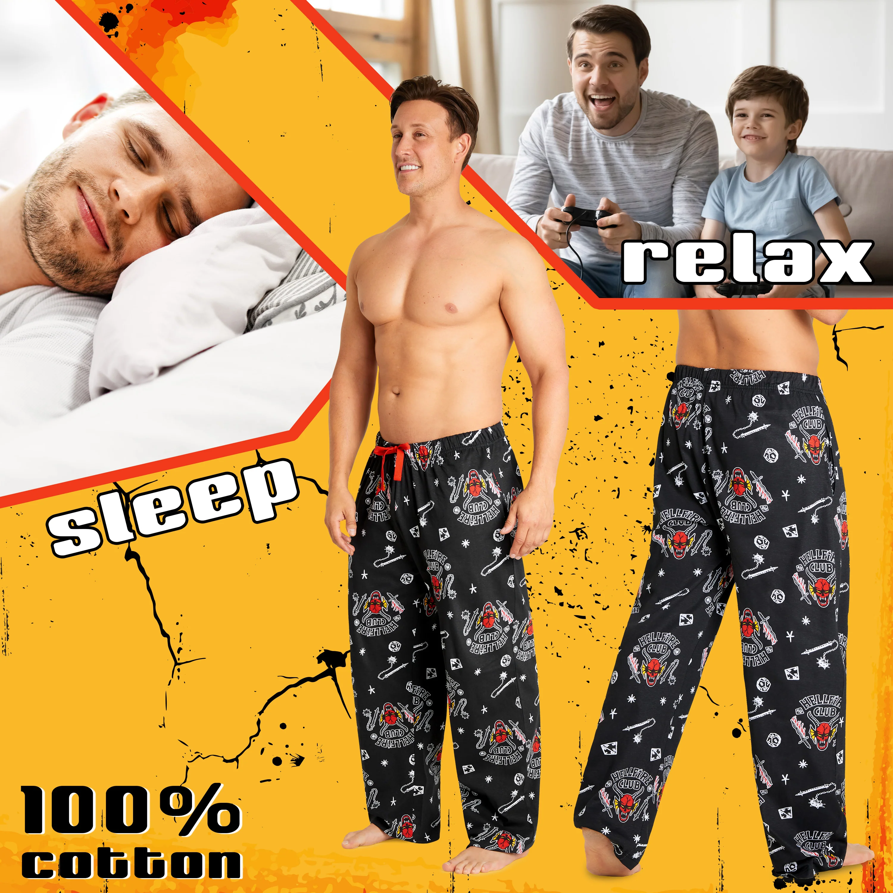 Stranger Things Mens Pyjama Bottoms - Nightwear PJs for Men and Teenagers - Image 5