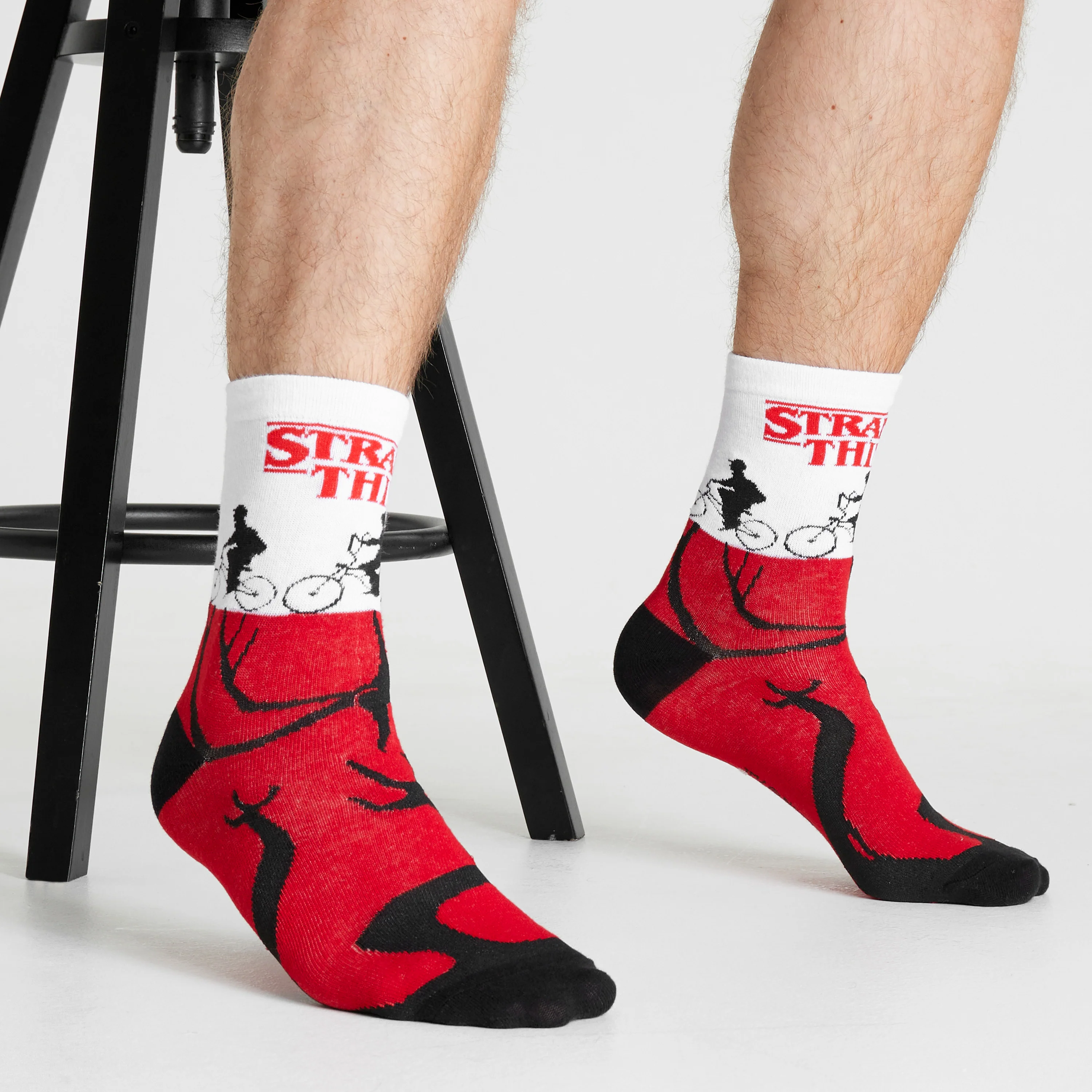 Stranger Things Mens Socks - Pack of 5 Crew Socks for Men - Image 3