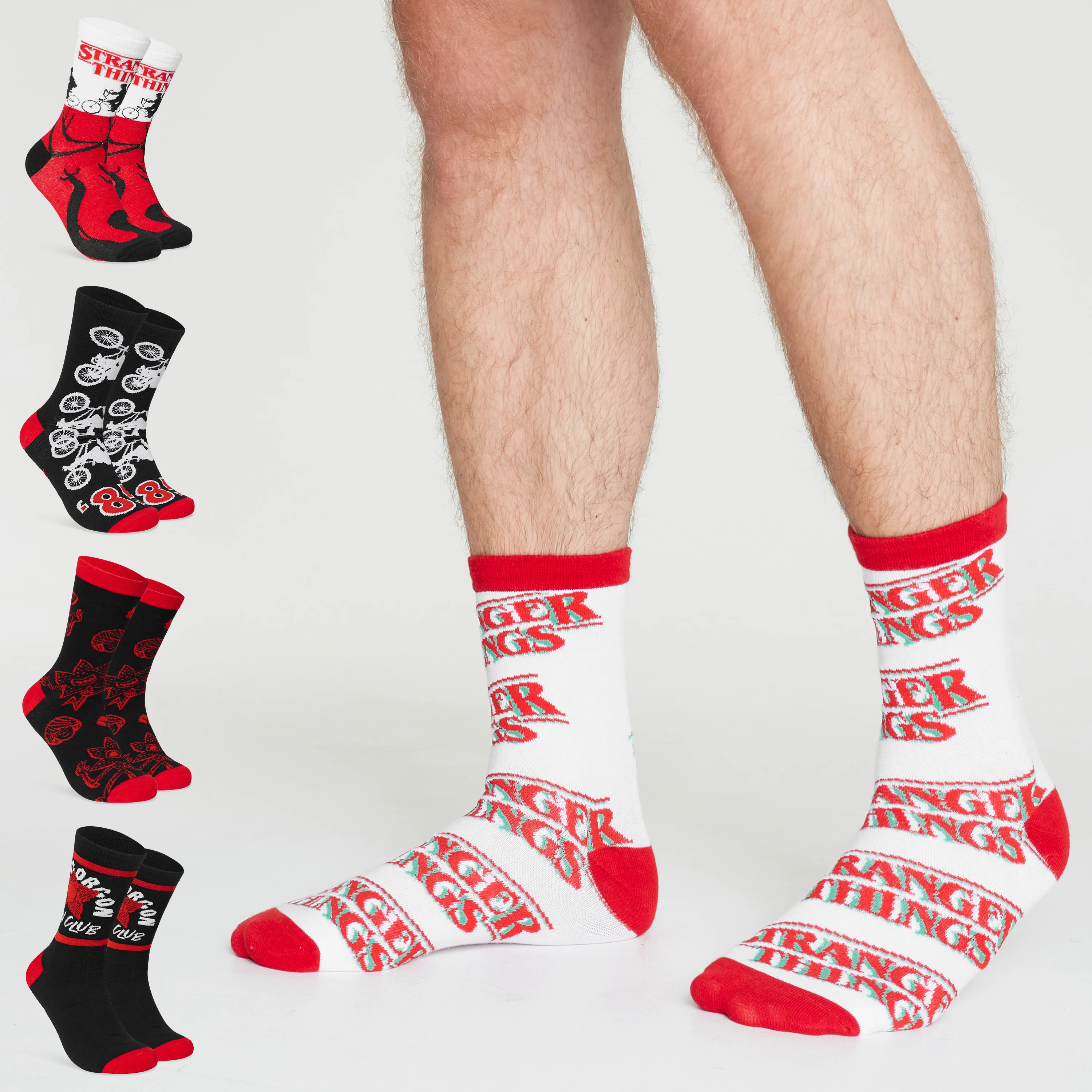 Stranger Things Mens Socks - Pack of 5 Crew Socks for Men - Image 6