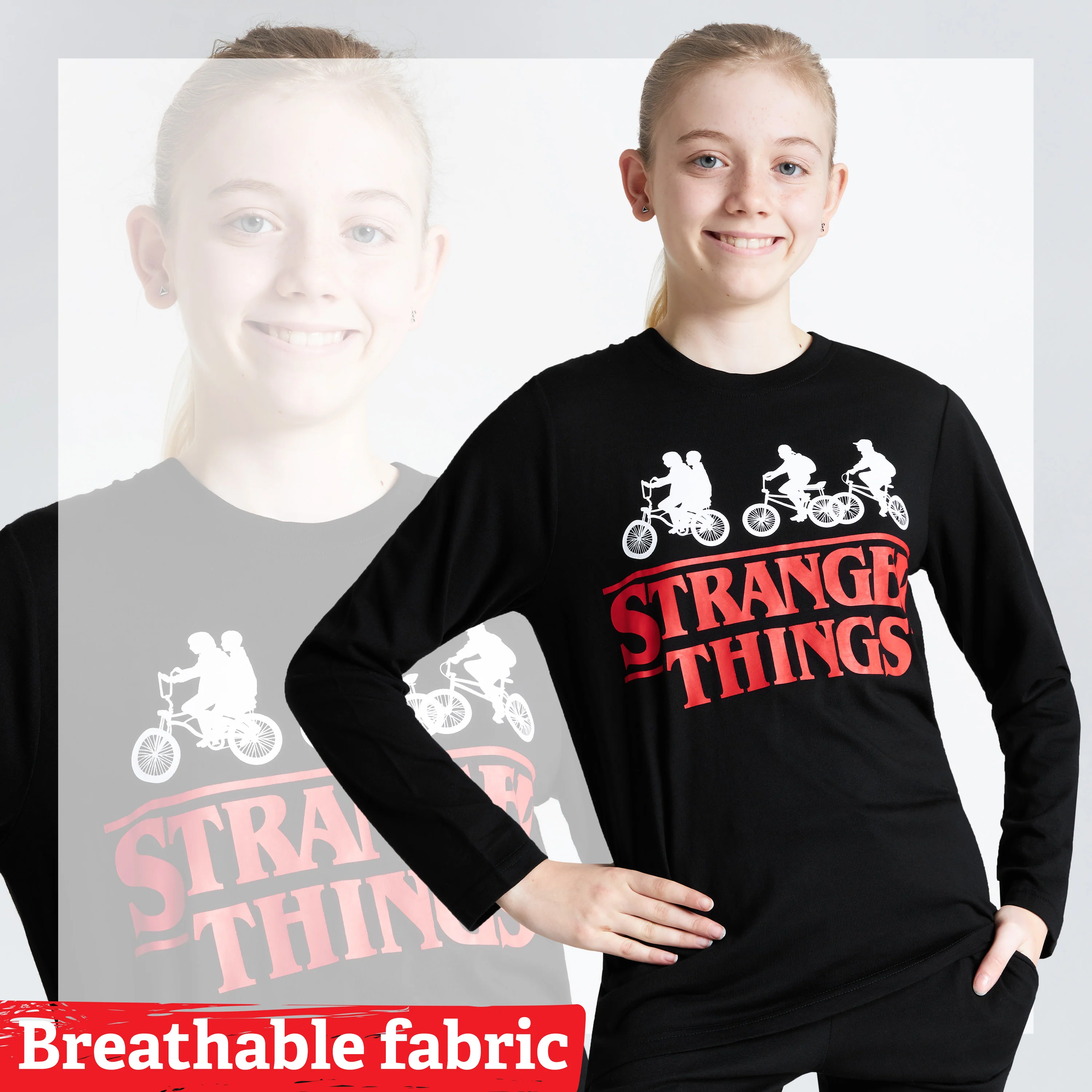 Stranger Things Pyjamas for Kids Teenagers - 2 Piece Long PJs - Image 2