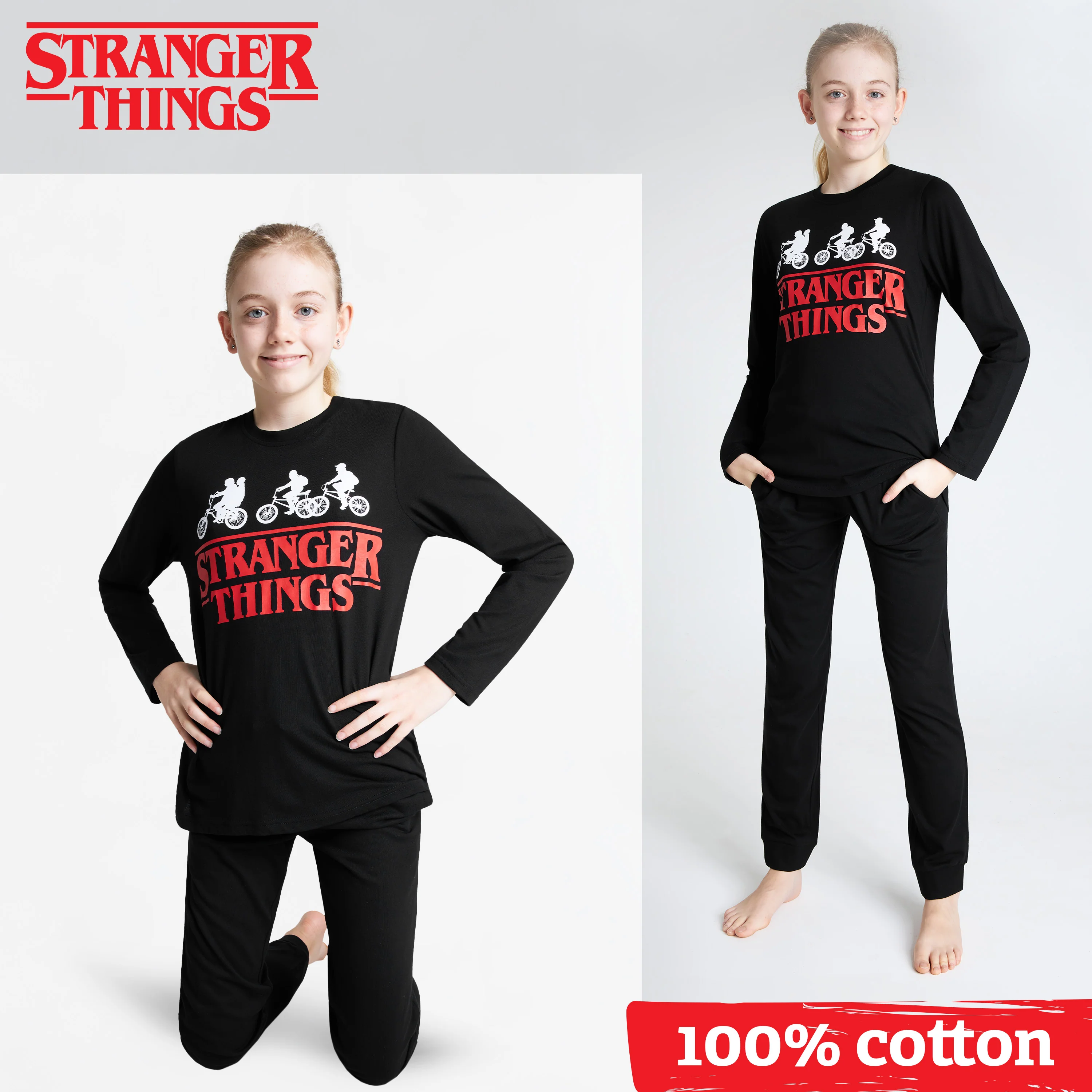 Stranger Things Pyjamas for Kids Teenagers - 2 Piece Long PJs - Image 4