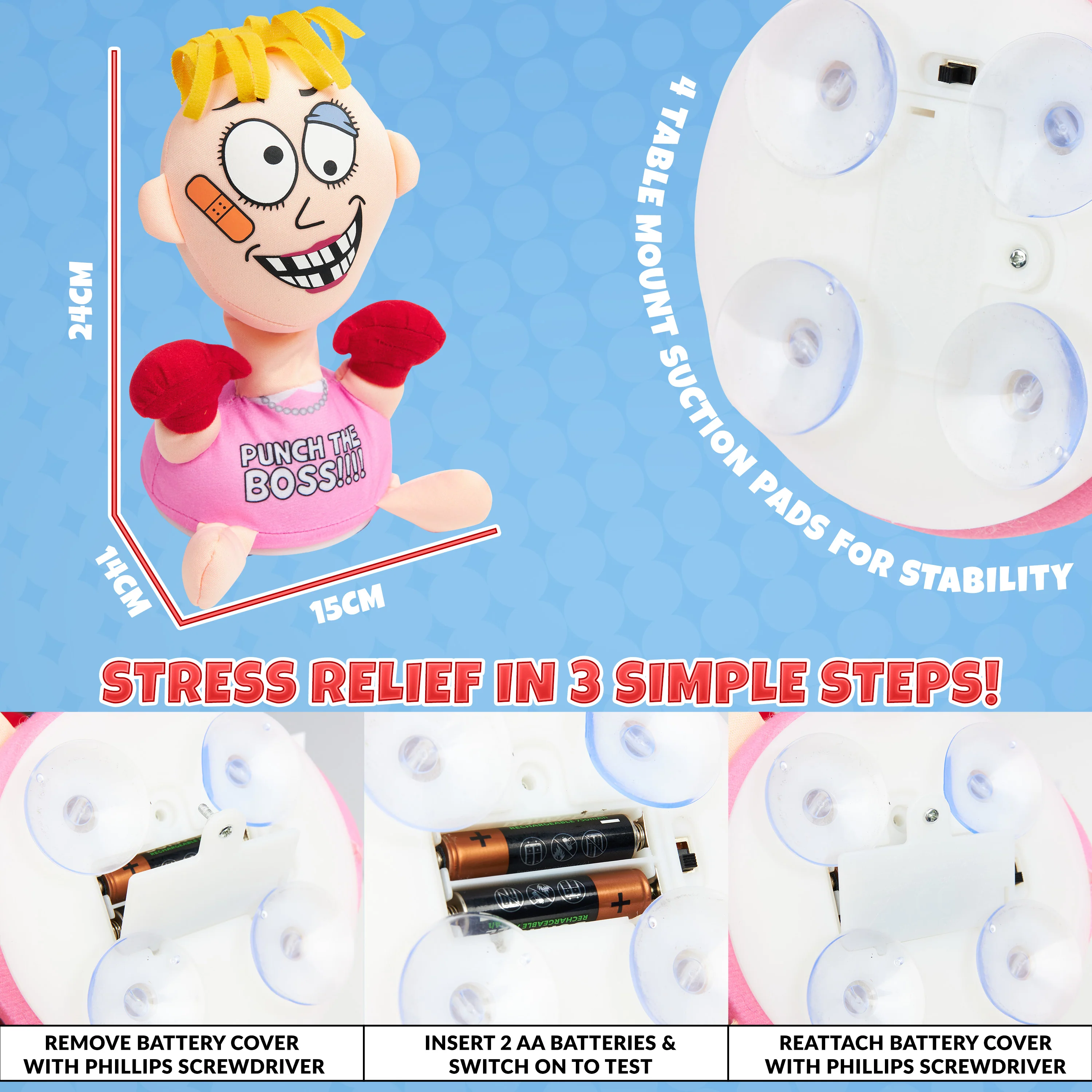 Stress Relief Toys for Adults - Punch The Boss Stress Toy Anger Relief Anti Stress - Image 7