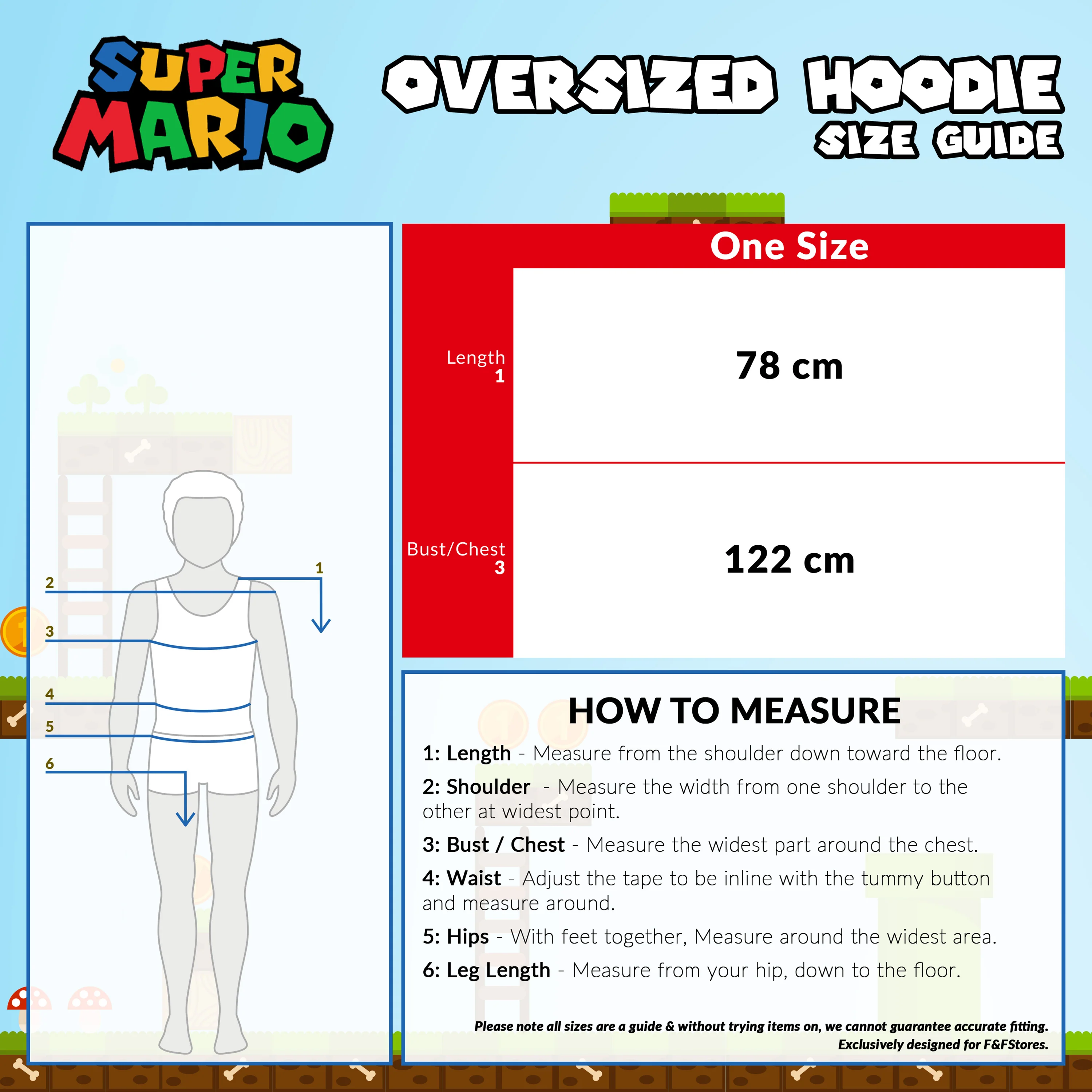 Super Mario Blue Hoodie For Boys, Fleece Oversized Hoodie Blanket for Kids - Image 7