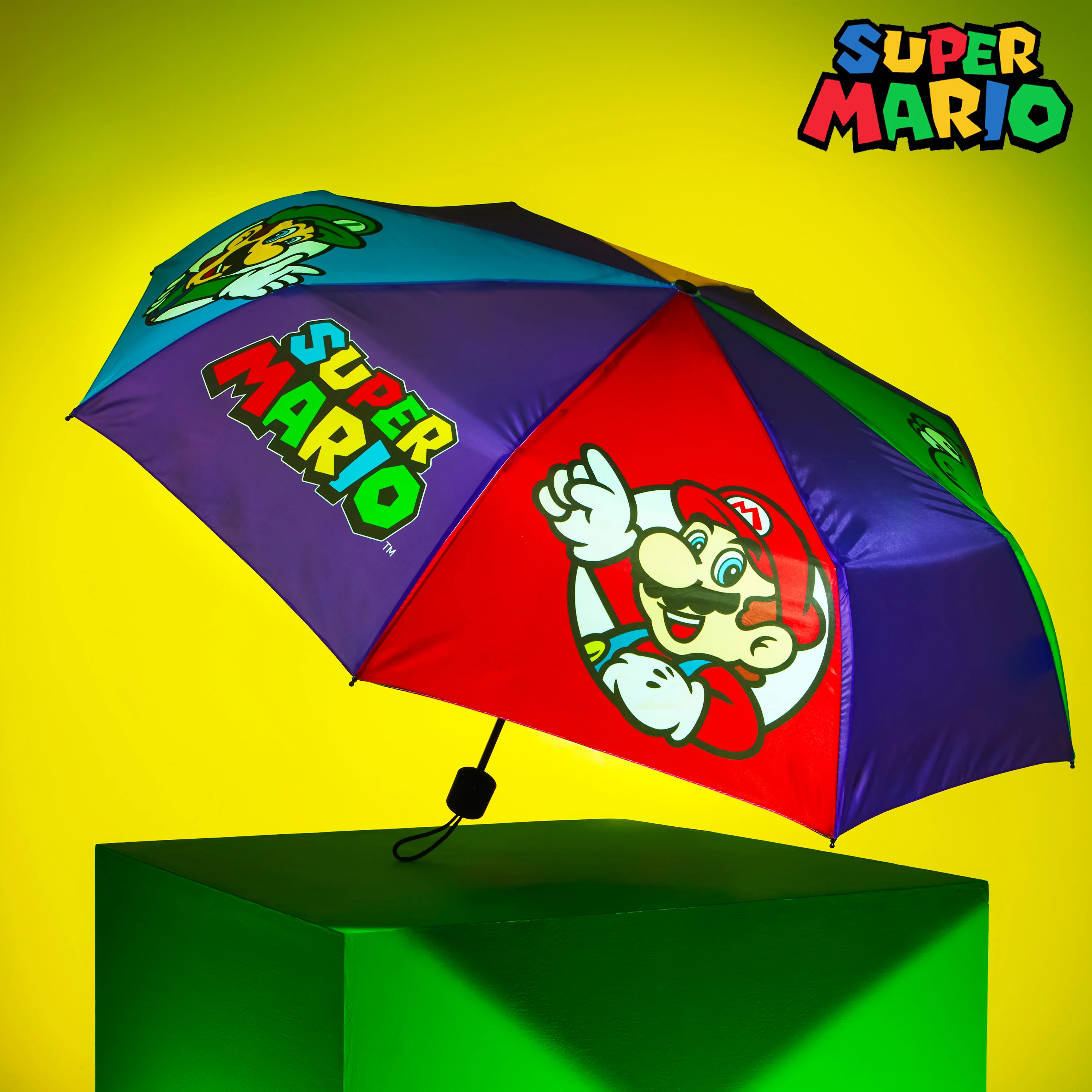 Super Mario Folding Umbrella, Telescopic Lightweight Umbrella - Travel Accessories - Image 2