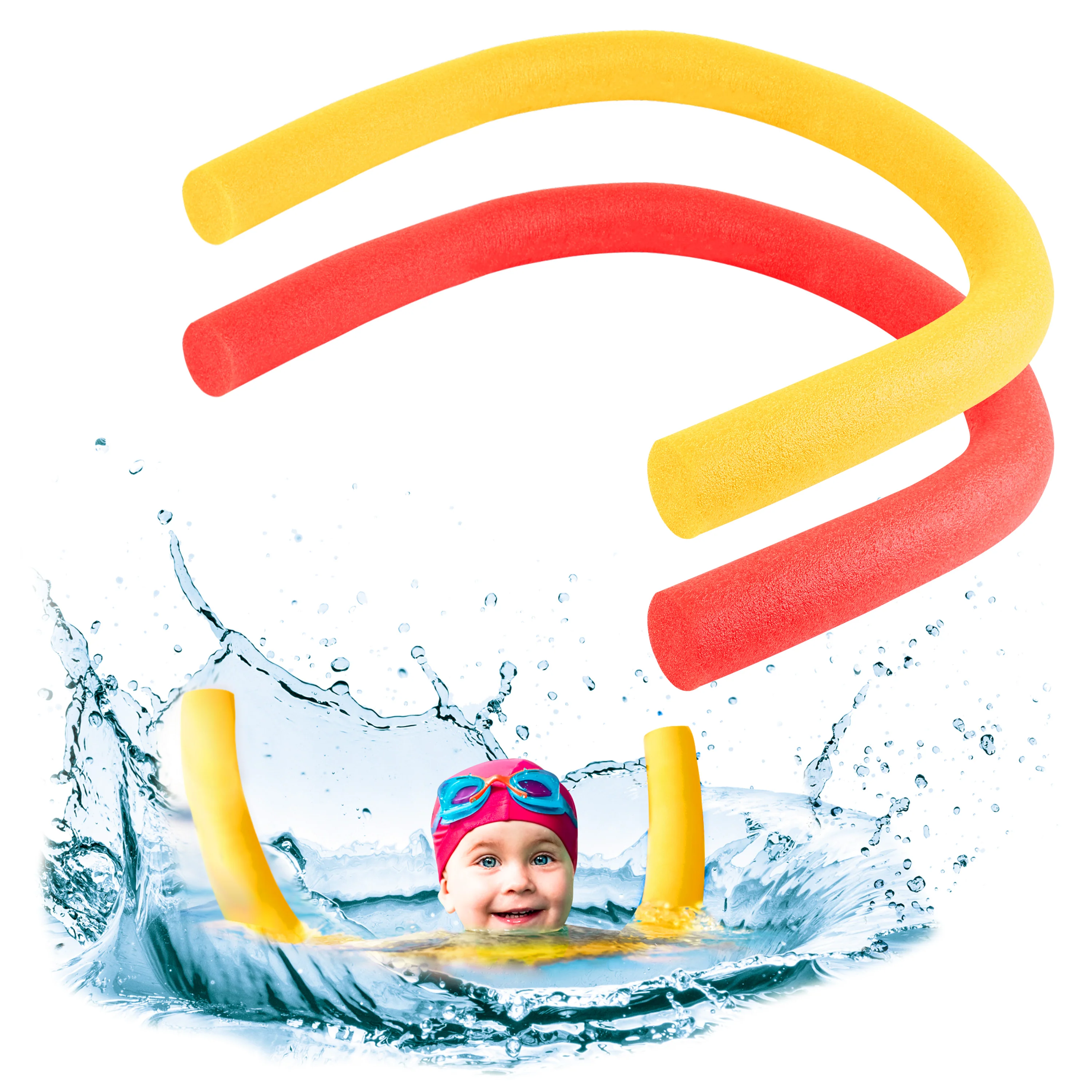 Swimming Pool Noodle for Kids and Adults, 2 Pack