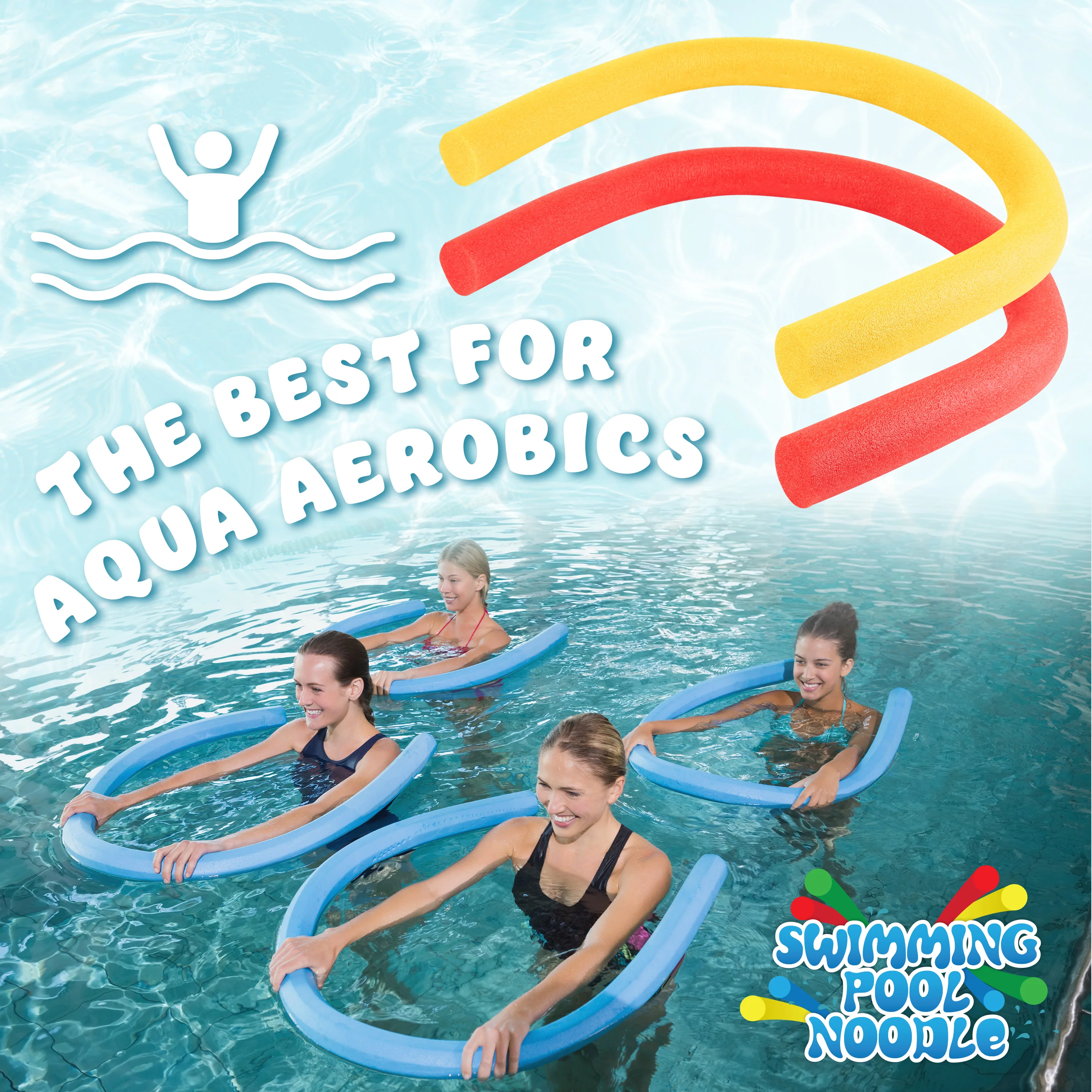Swimming Pool Noodle for Kids and Adults, 2 Pack - Image 6