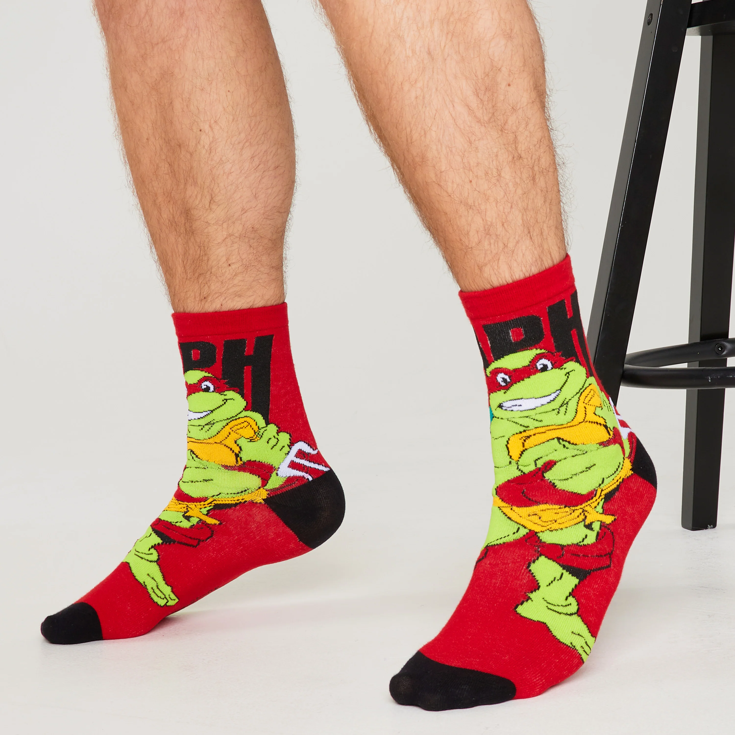 Teenage Mutant Ninja Turtles Mens Socks - Pack of 5 Crew Socks for Men Teenagers - Image 4