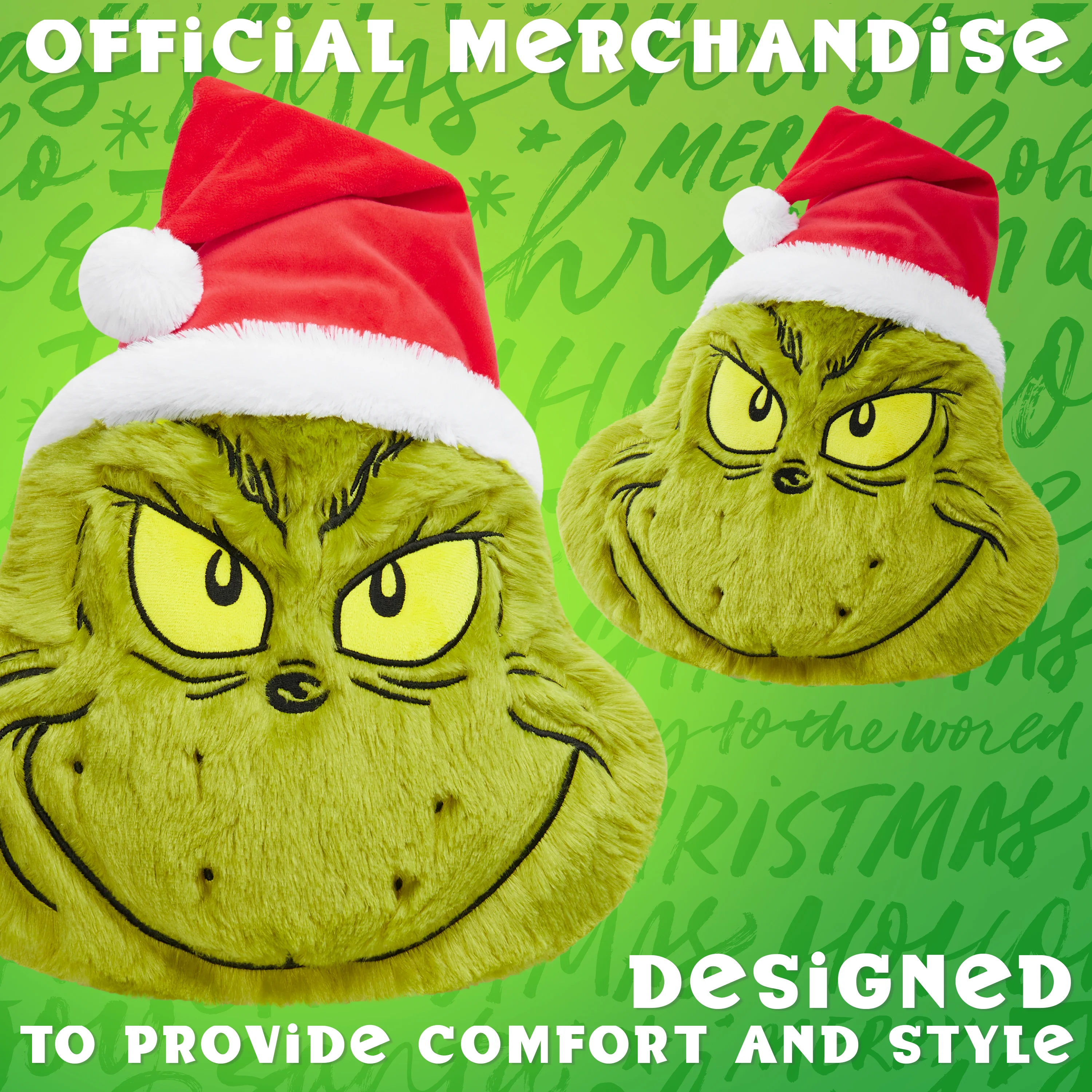 The Grinch 3D Plush Pillow Cushion for Bed, Sofa, Christmas Decor 52x34.5x10.5cm - Image 3