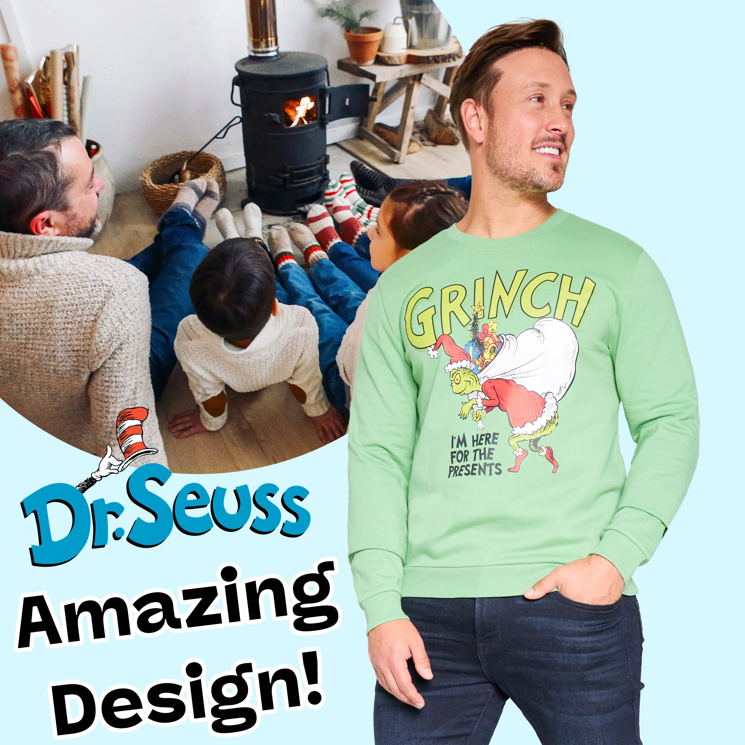 The Grinch Christmas Jumper for Men Teenagers Warm Cosy Sweatshirt - Image 3