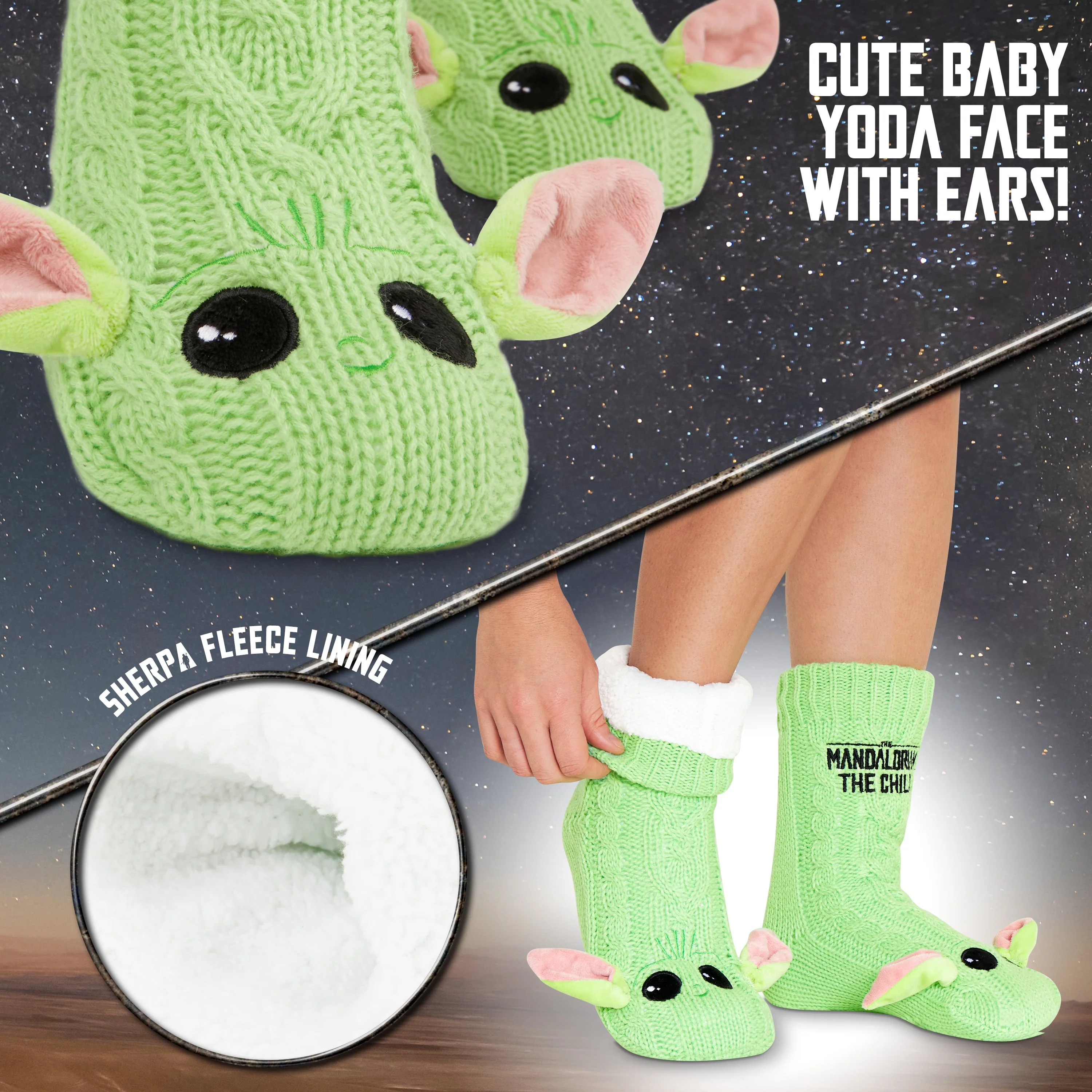 Disney Women's Slippers Socks Fluffy Slipper Socks - Image 3