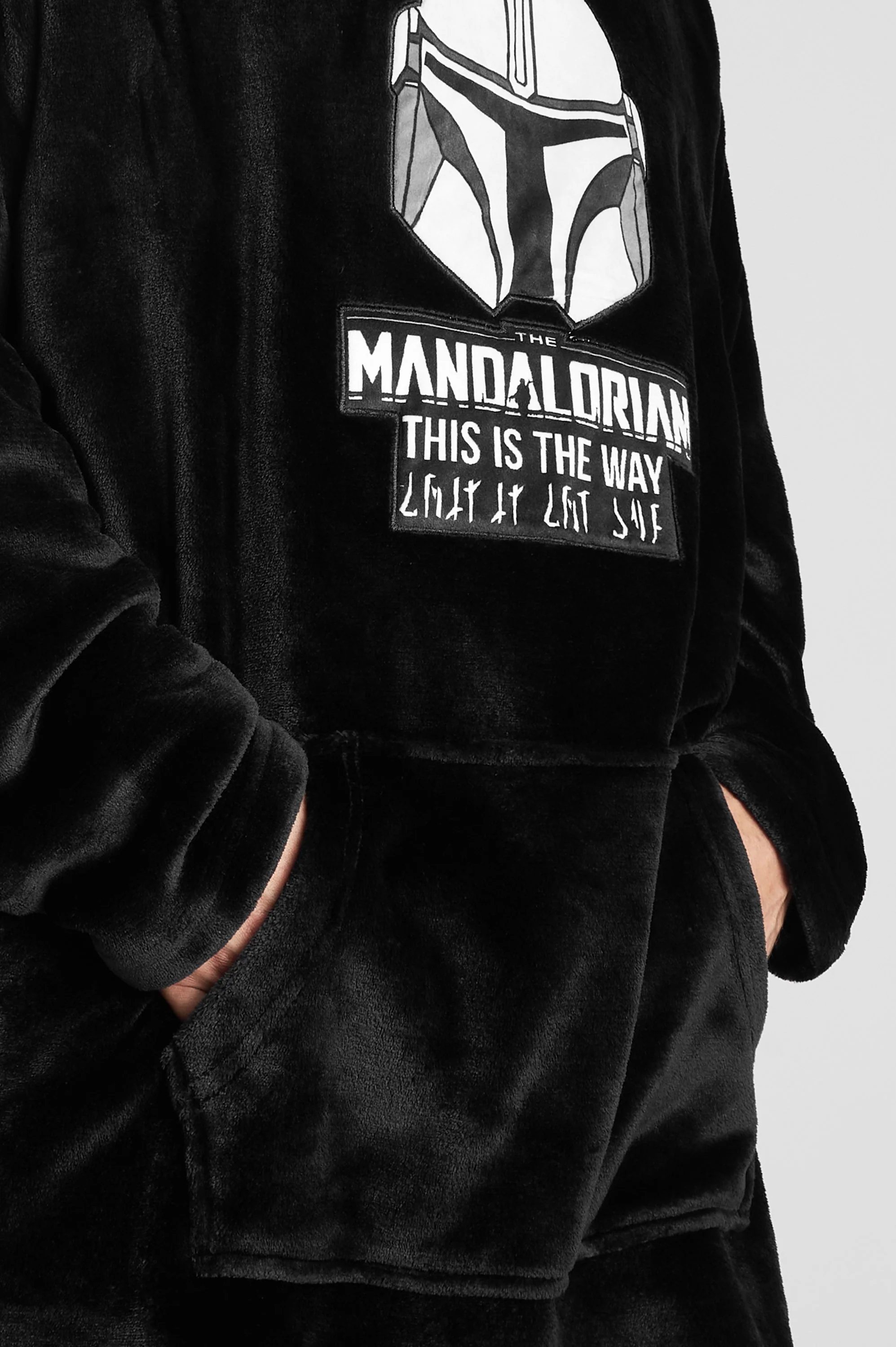 The Mandalorian Mens Hoodie, Fleece Oversized Blanket Hoodie, Gifts for Men - Image 5
