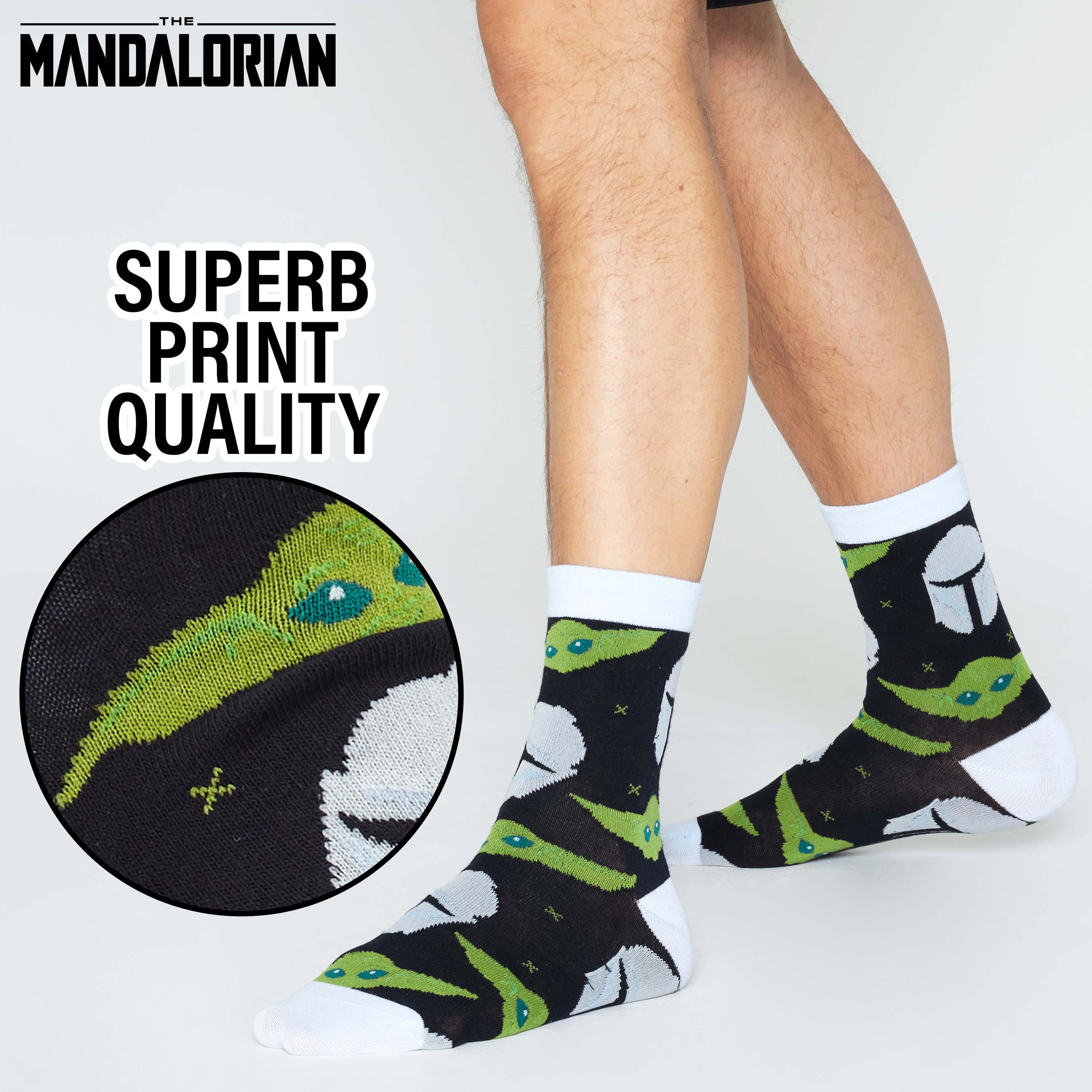 The Mandalorian Mens Socks, 5-Pack Baby Yoda Socks Men, Gifts For Men - Image 3