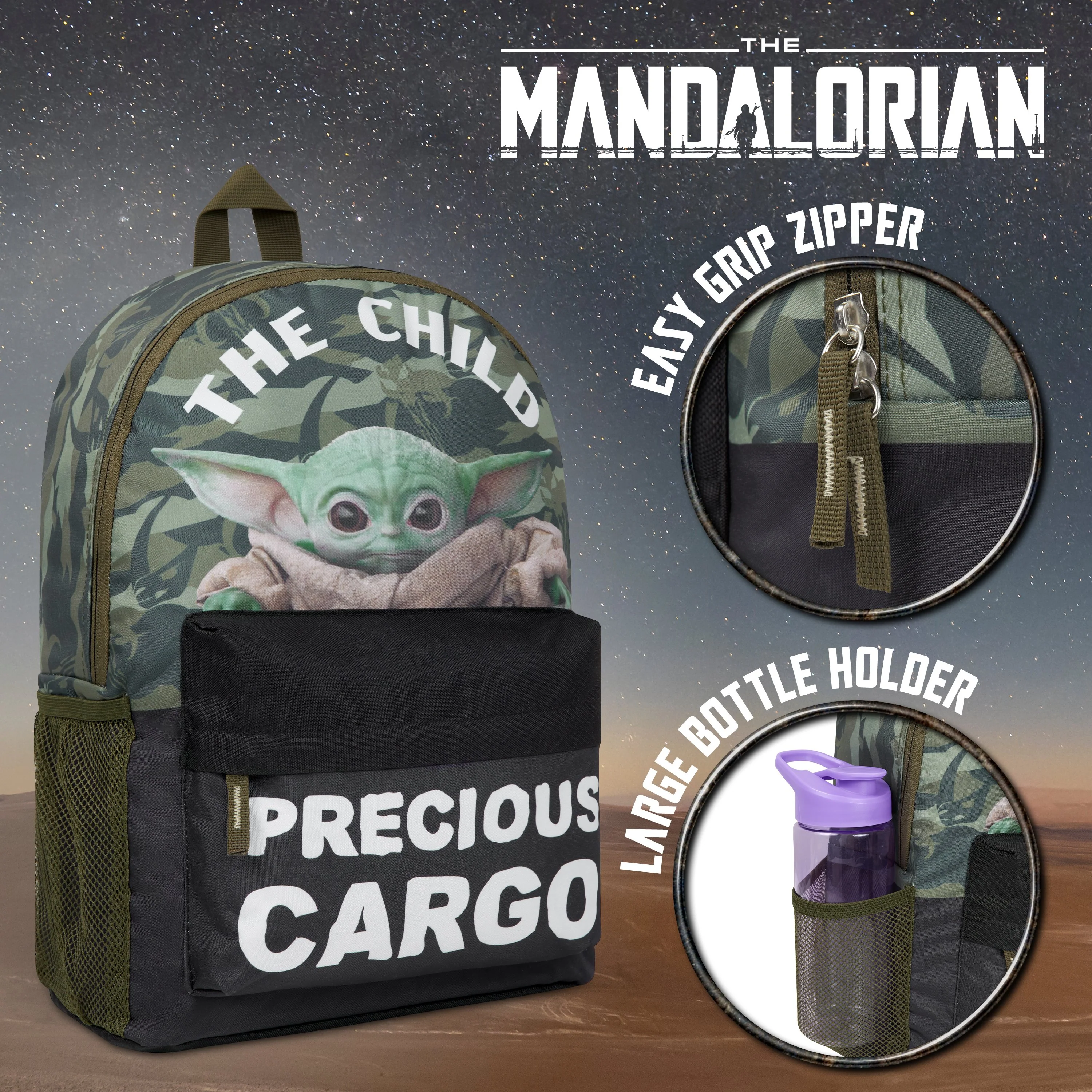 Disney The Mandalorian School Bag - Backpack For Boys - Baby Yoda - Image 3