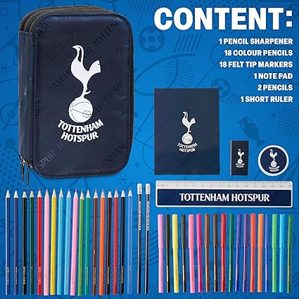 Tottenham Hotspur F.C. Filled Pencil Case, Stationery Set - School Supplies - Image 6