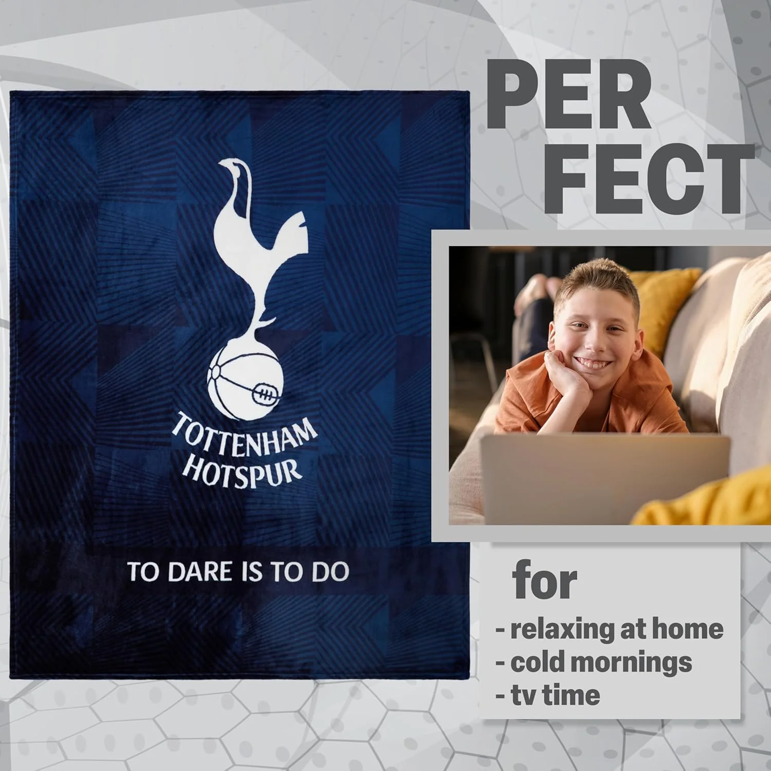 Tottenham Hotspur F.C. Fleece Bed Blanket - Image 3