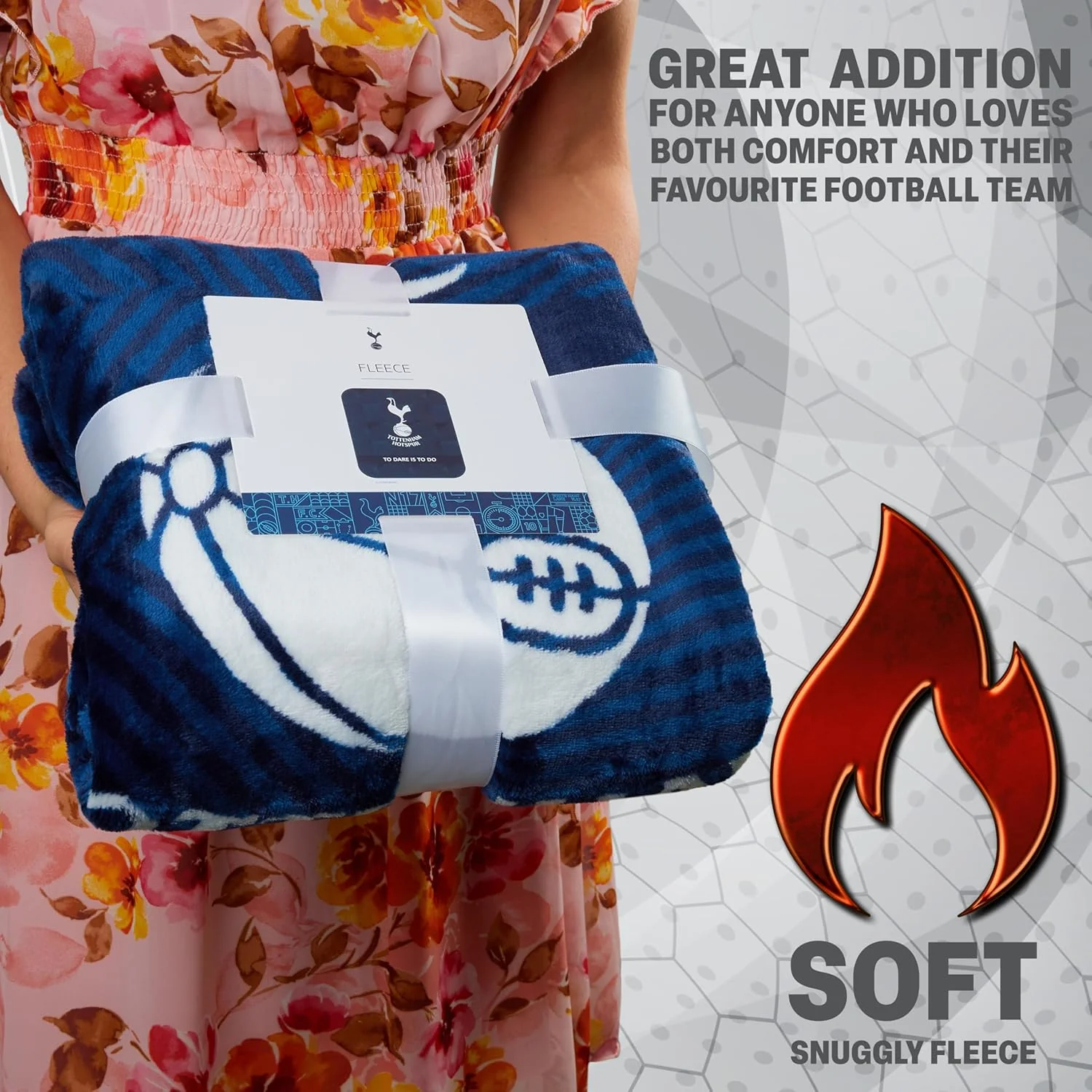 Tottenham Hotspur F.C. Fleece Bed Blanket - Image 4