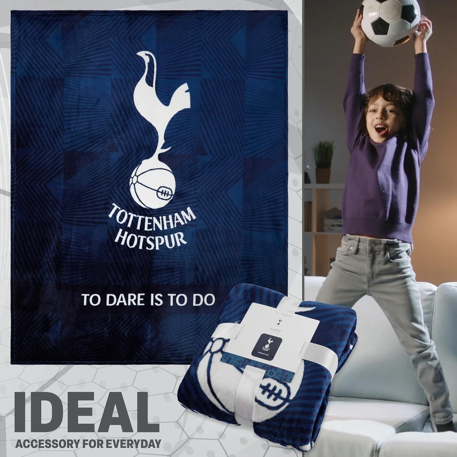 Tottenham Hotspur F.C. Fleece Bed Blanket - Image 5