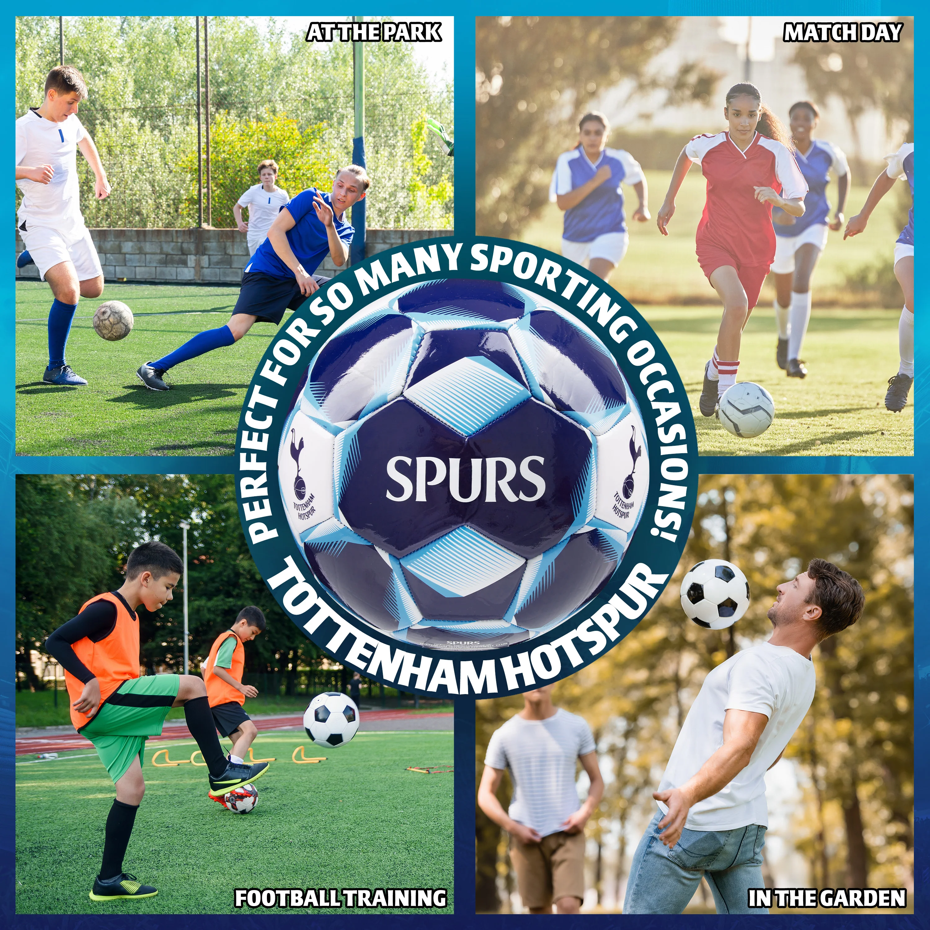 Tottenham Hotspur F.C. Football Soccer Ball for Adults Teenagers Kids Training Football Size 4 - Image 4