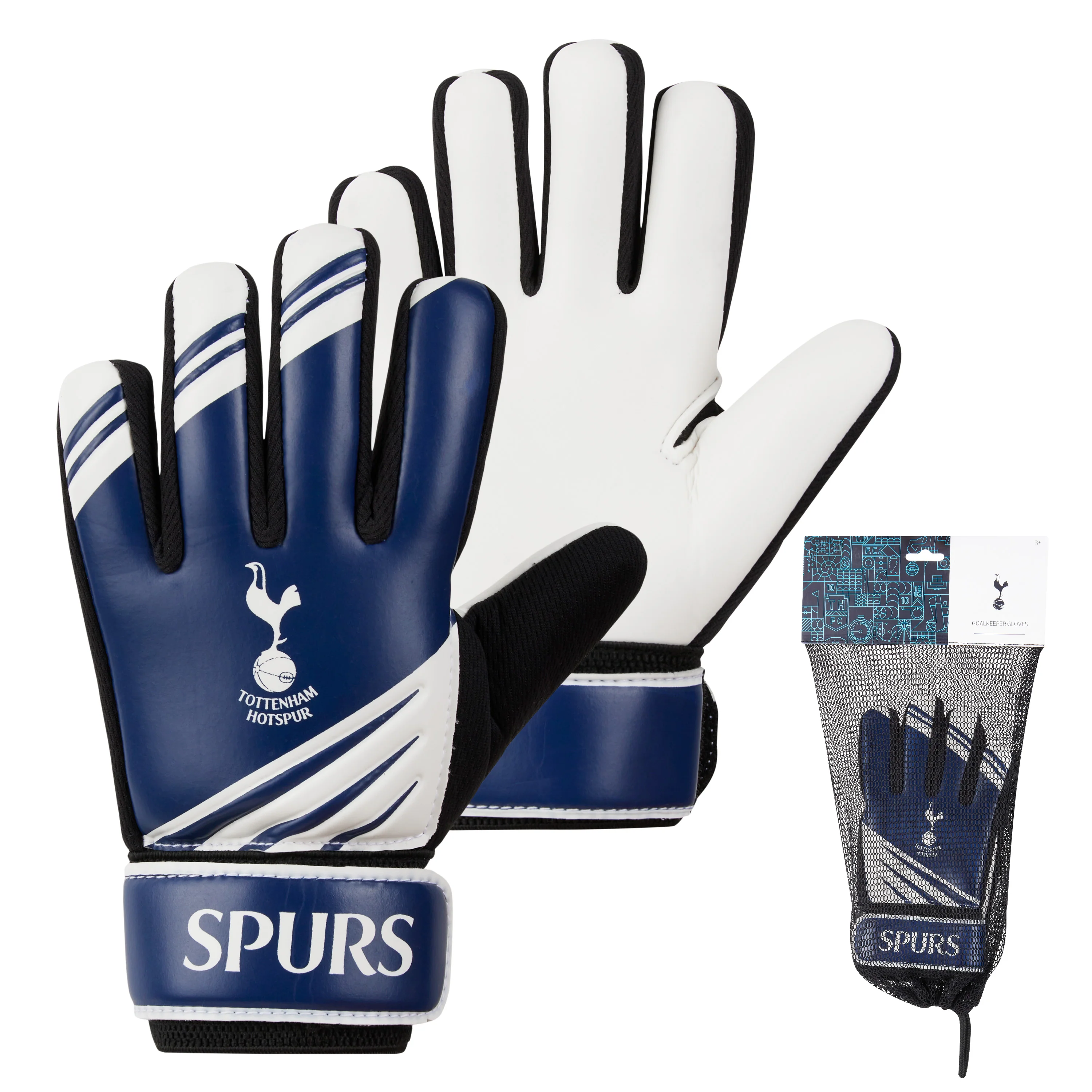 Tottenham Hotspur F.C. Goalkeeper Gloves for Kids Teenagers Non Slip Padded Palms Size 7