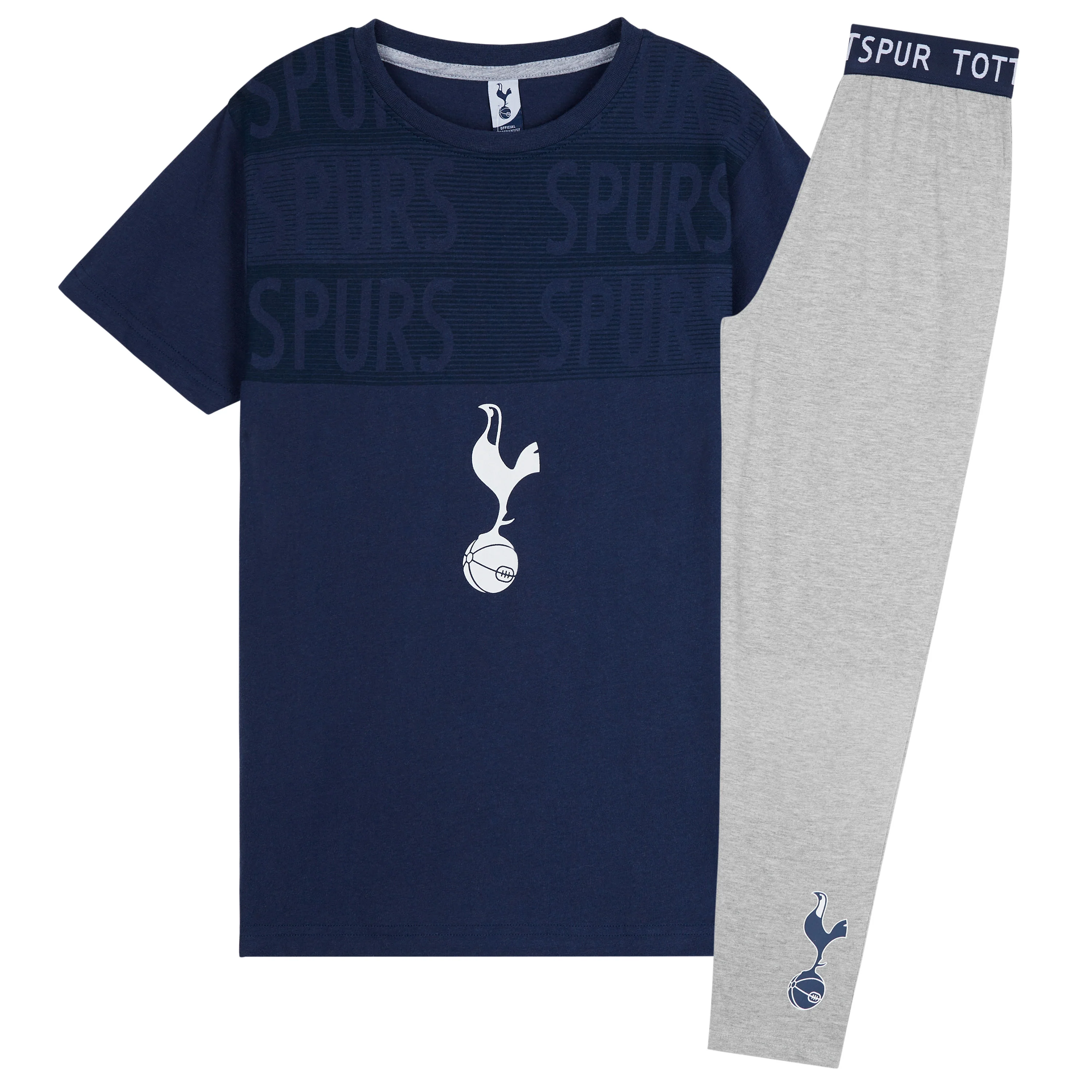 Tottenham Hotspur FC Boys Pyjamas Set - NAVY & GRAY - Image 4