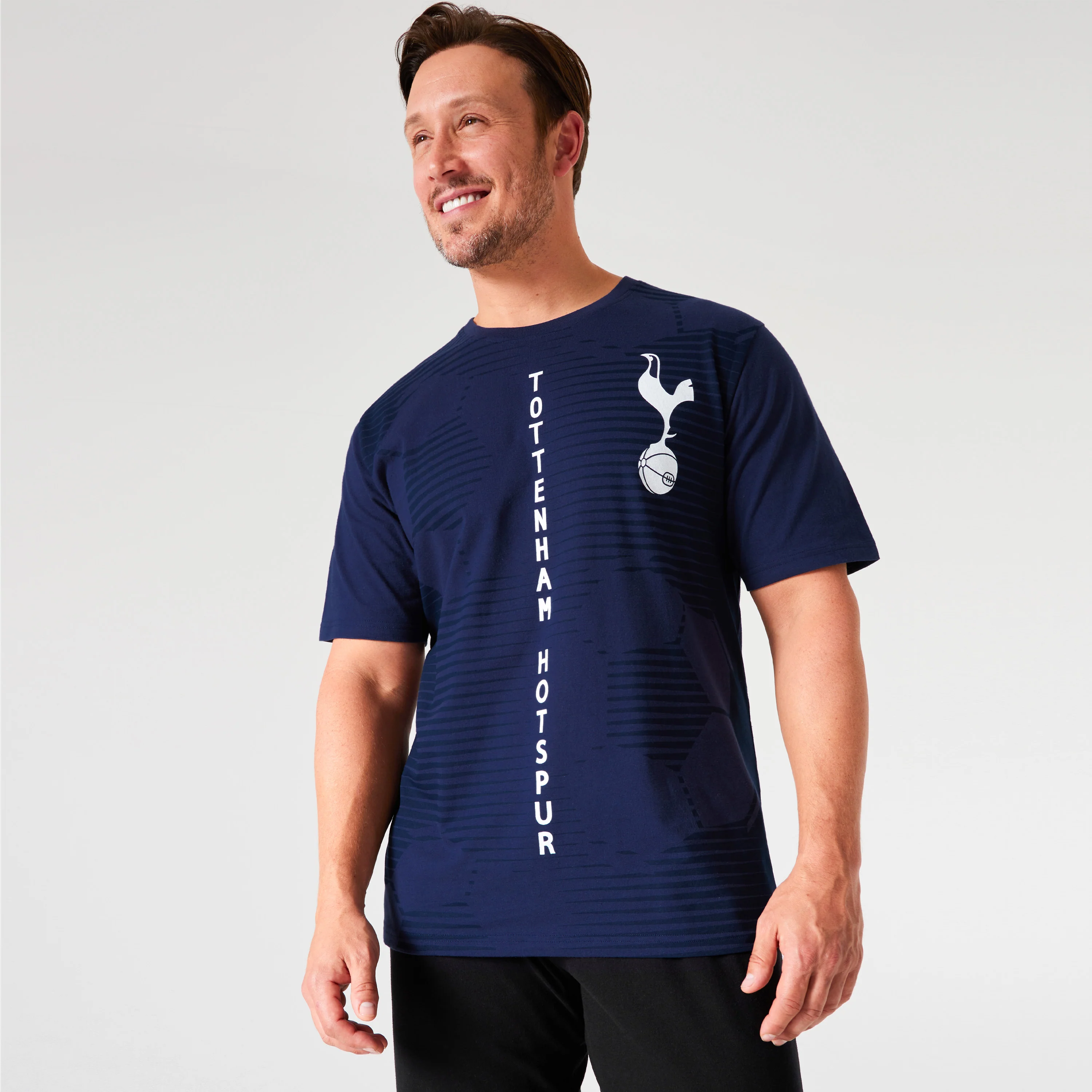 Tottenham Hotspur FC Mens Pyjamas Set - NAVY & BLACK - Image 4