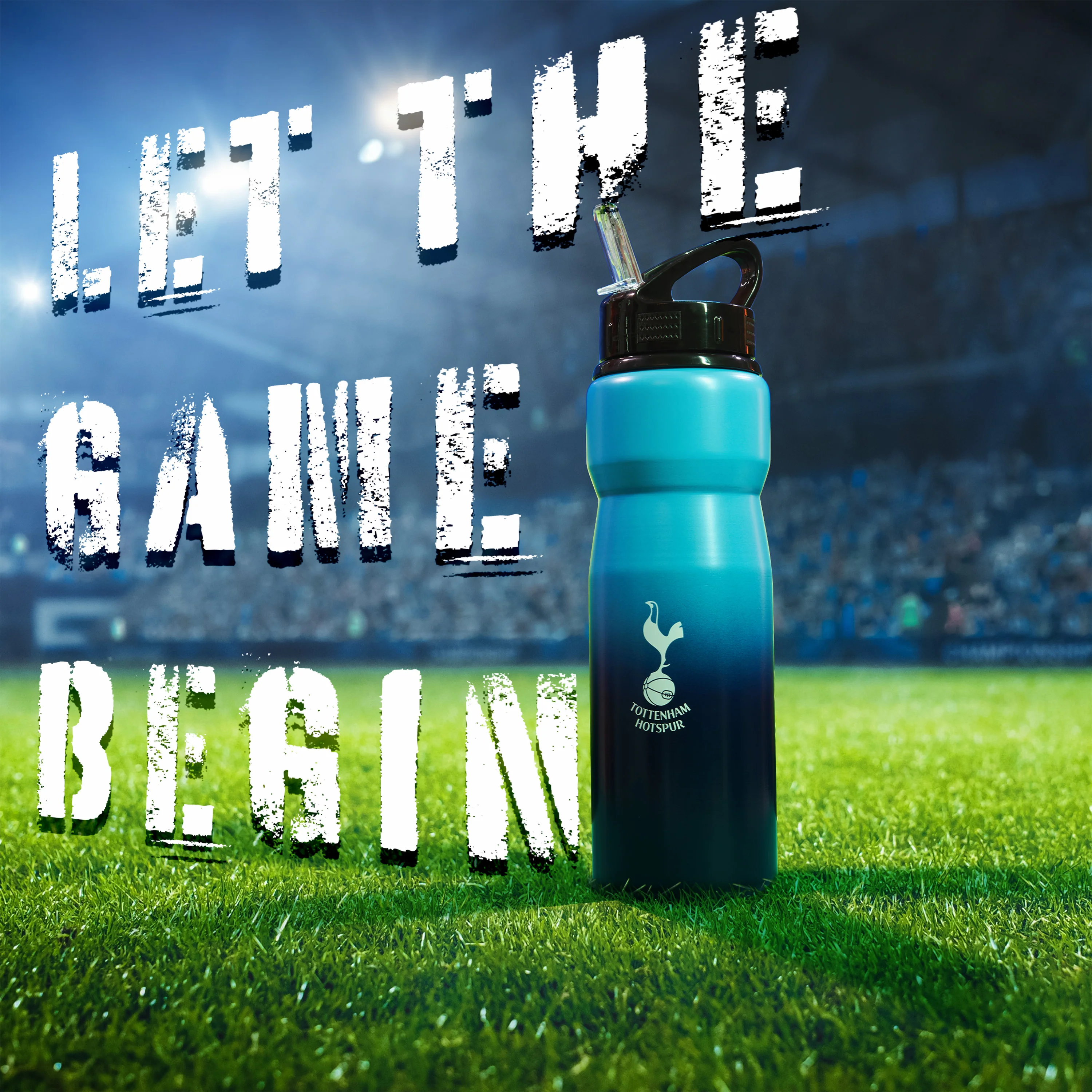 Tottenham Hotspur FC Water Bottle with Straw - Metal Water Bottle for Football Fans - Image 2