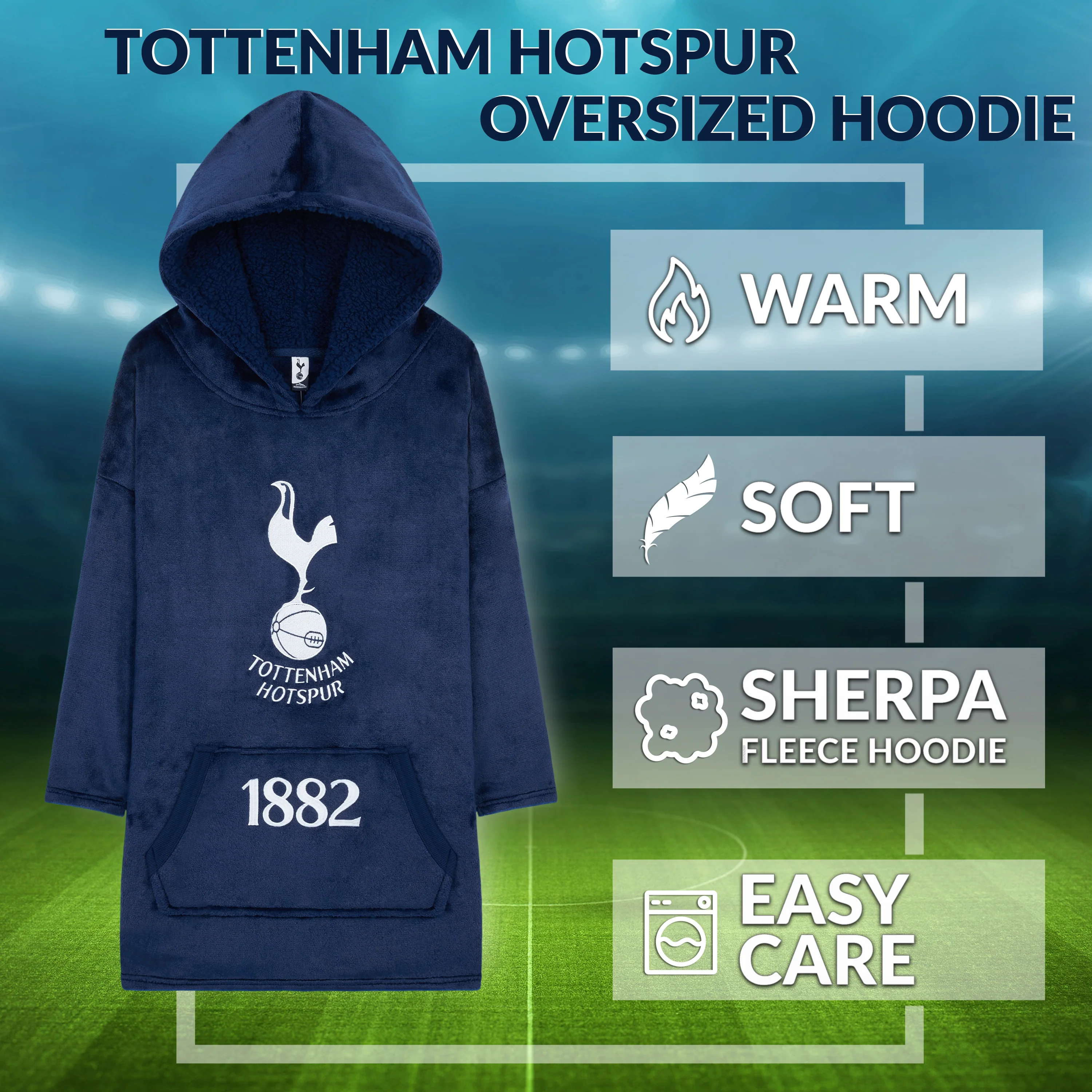Tottenham Hotspur Hoodie - Oversized Hoodie Blanket for Boys - Image 6