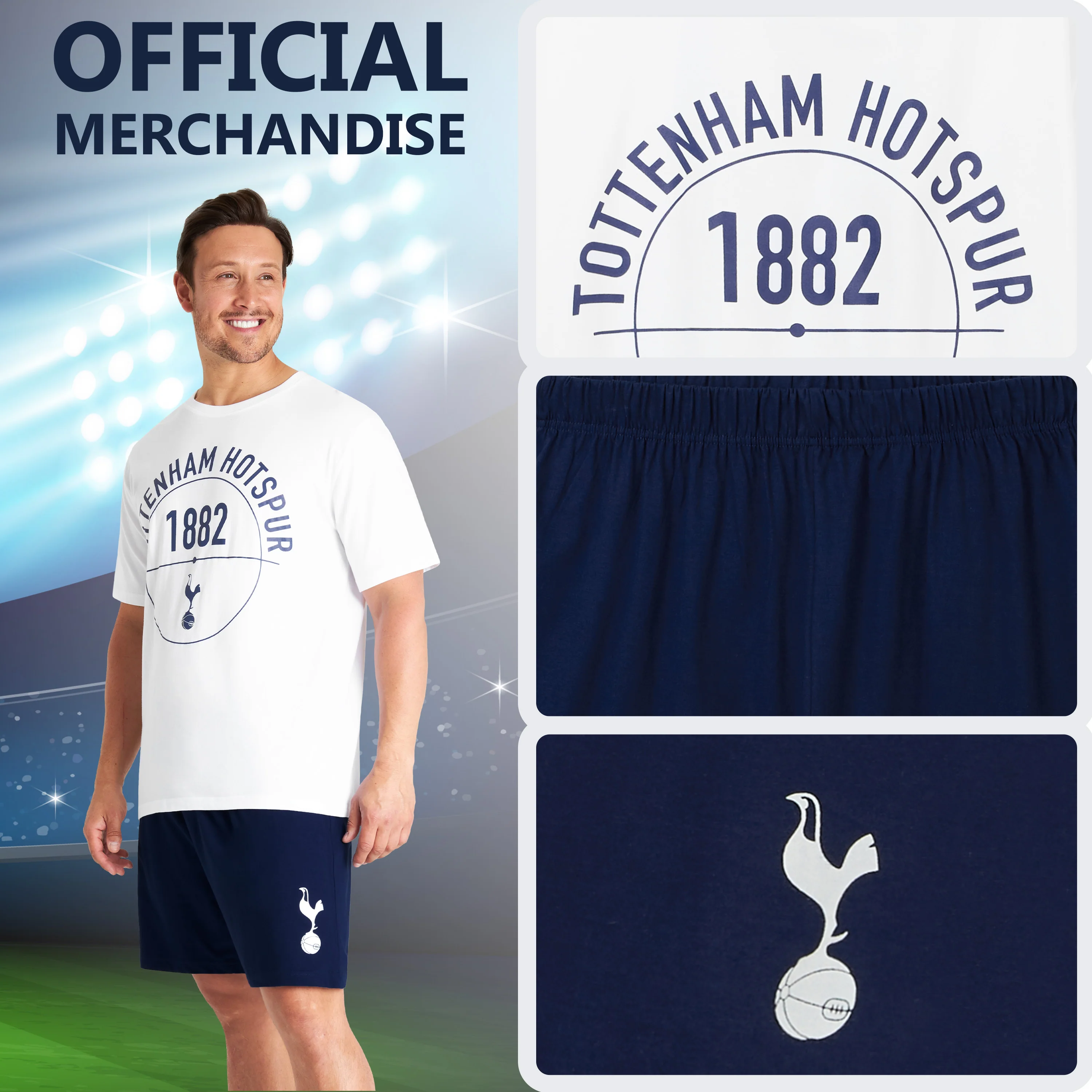 Tottenham Hotspur Mens Pyjamas Set, Spurs Gifts for Men - Image 5