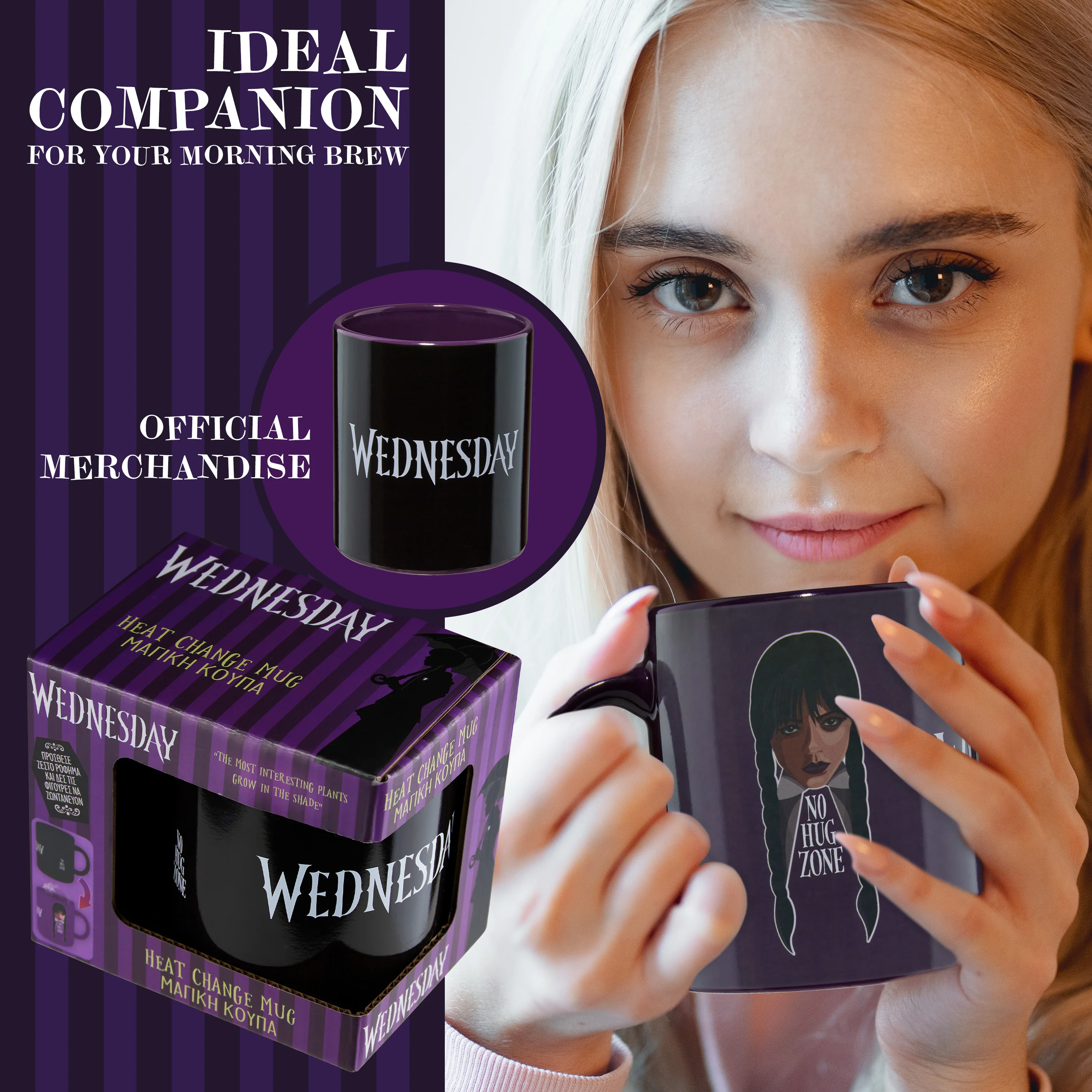 Wednesday Coffee Mug for Women & Teens - 320ml Ceramic Heat Colour Changing Mug - Image 5