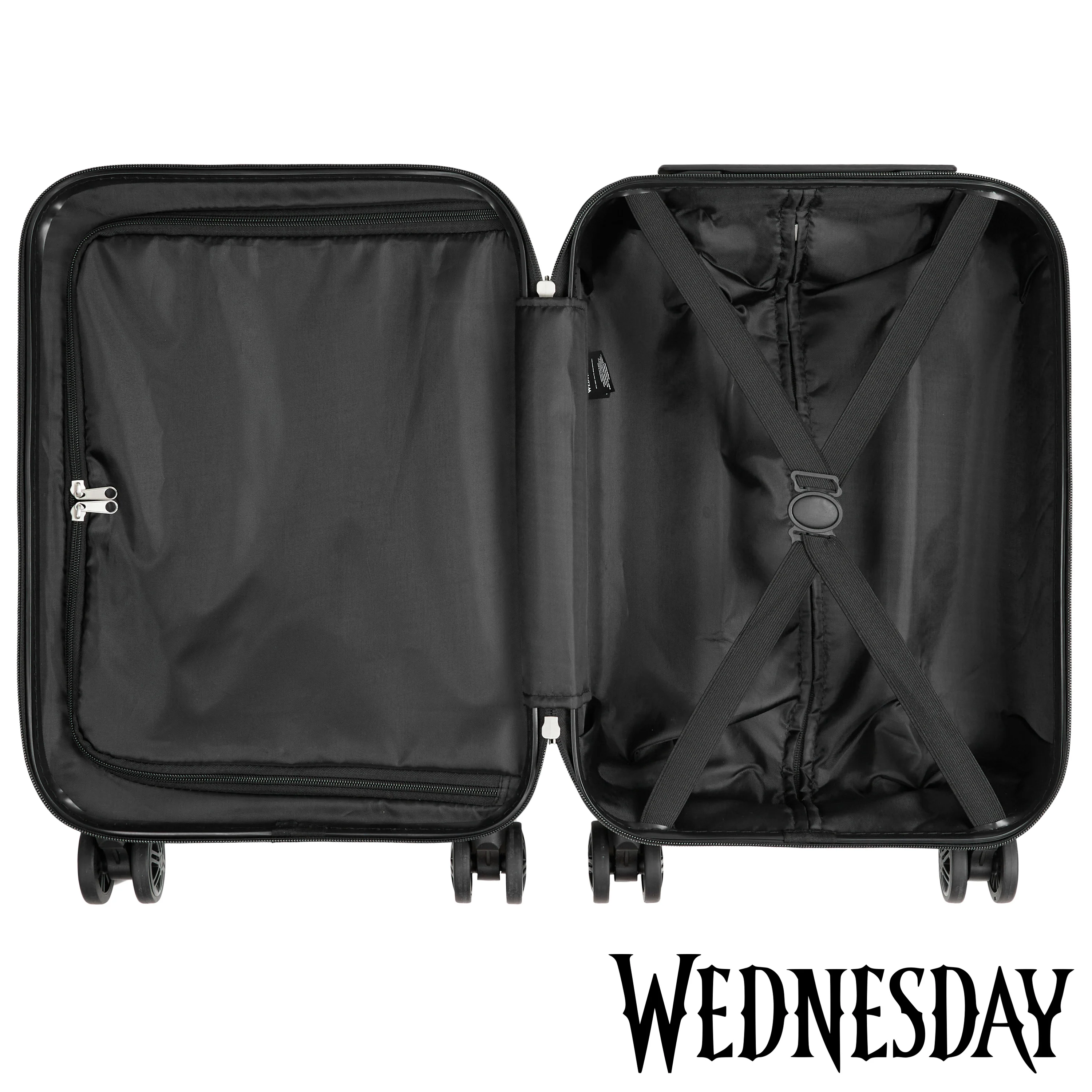 Wednesday Kids Suitcase with Wheels - Carry On Travel Bag with Handle - Image 3