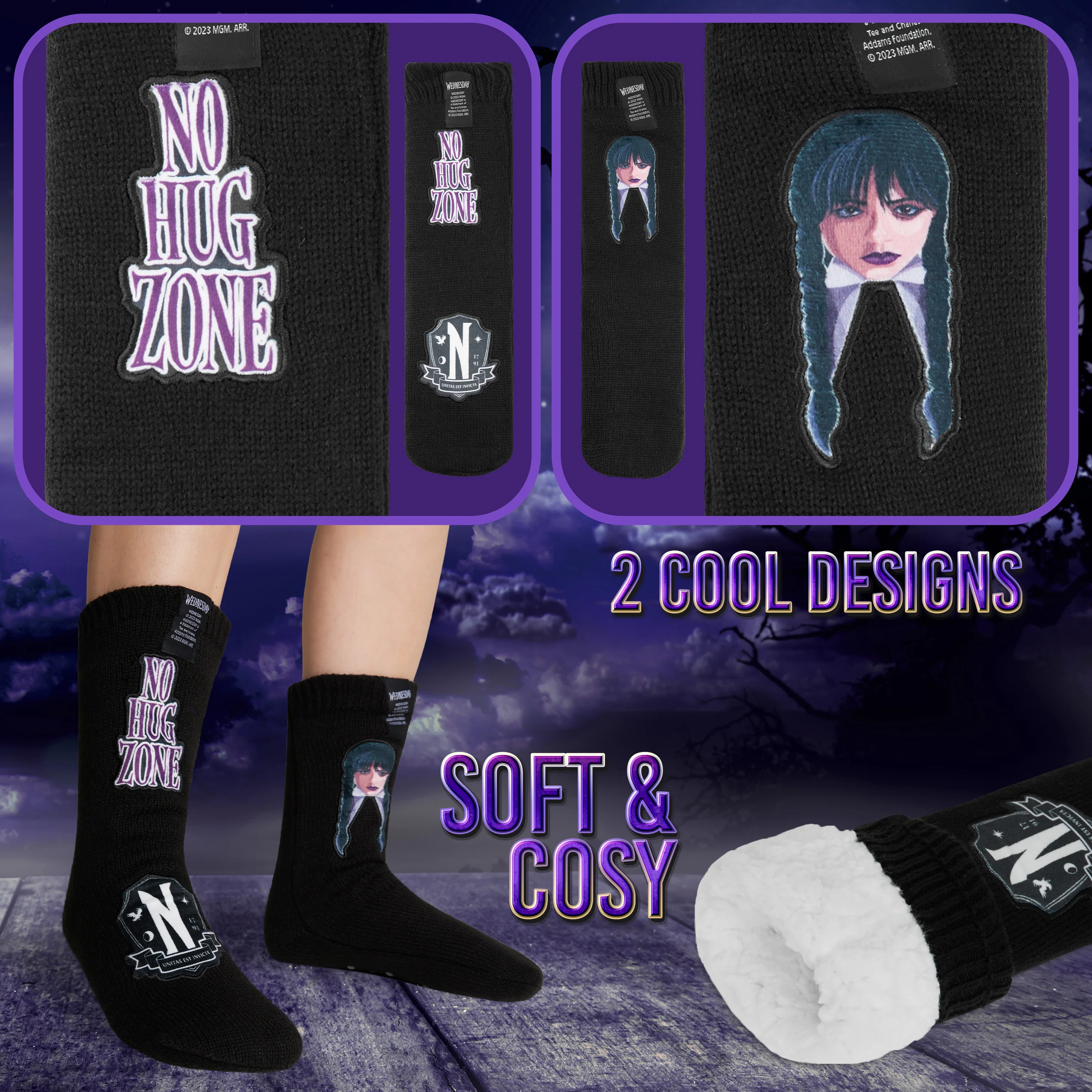 Wednesday Slipper Socks for Women and Teenagers - Image 4