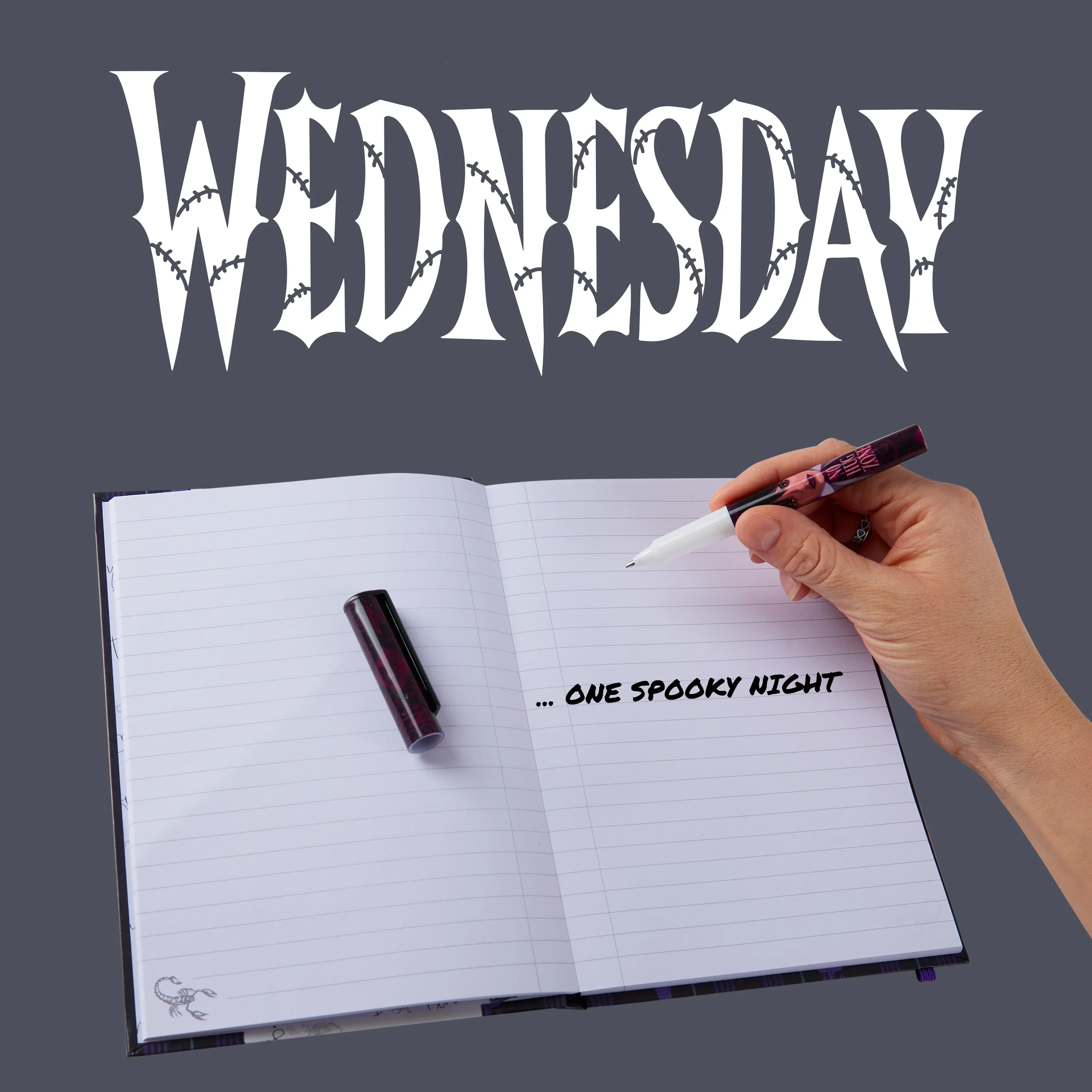 Wednesday Stationery Set for Girls - A5 Journal and Ballpoint Pen Set - Image 6