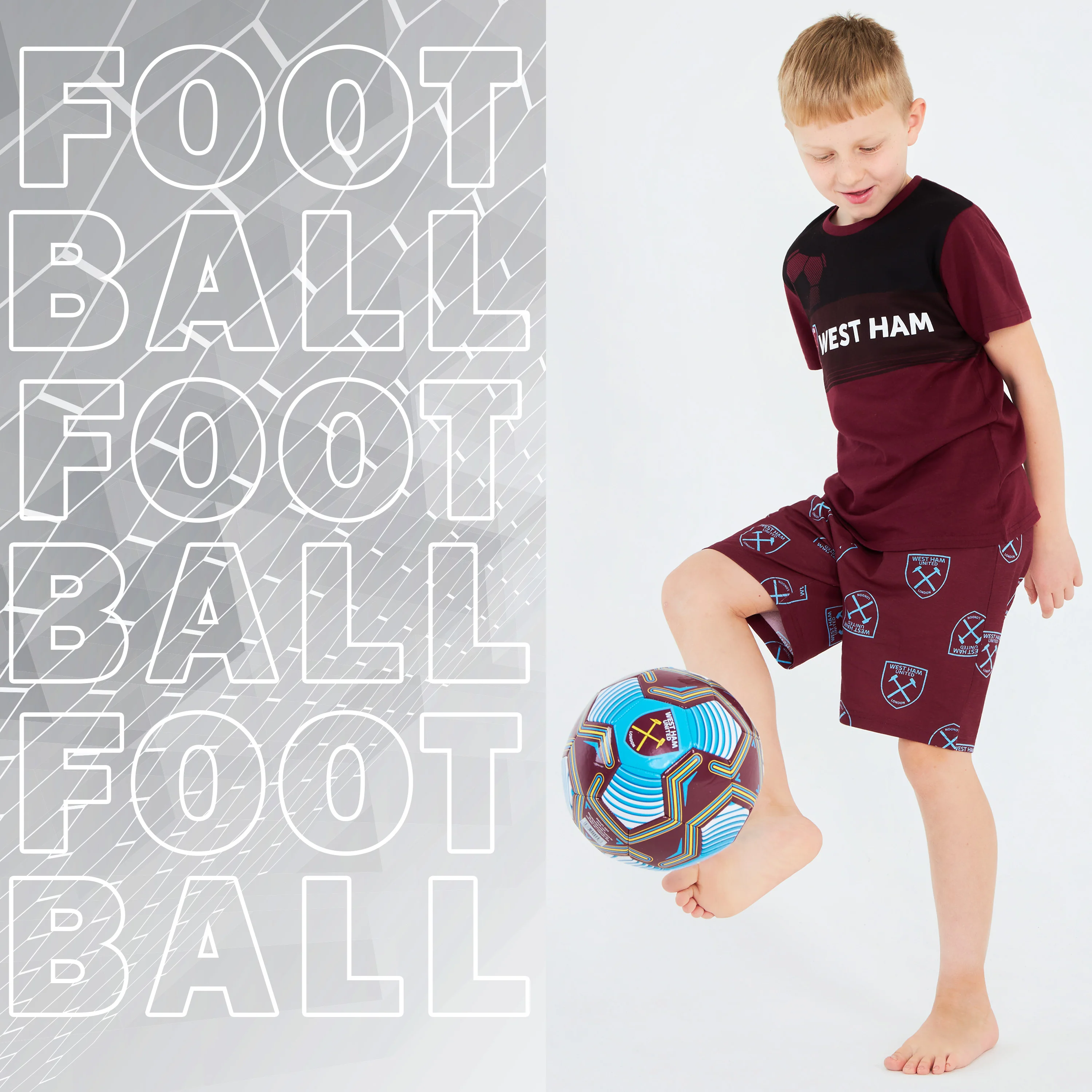 West Ham United F.C. Boys Short Pyjamas - Image 3