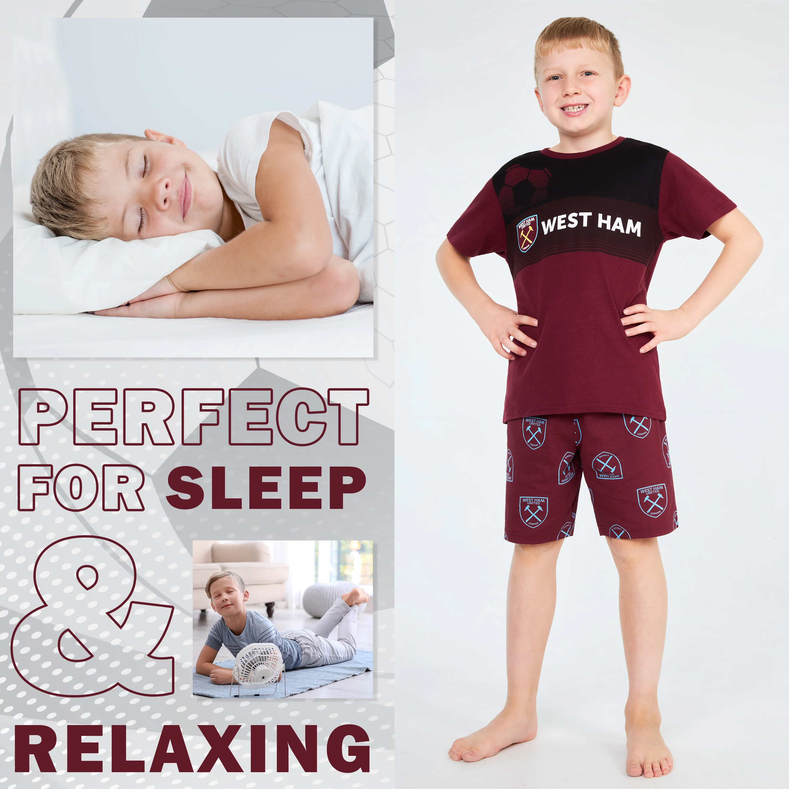 West Ham United F.C. Boys Short Pyjamas - Image 4