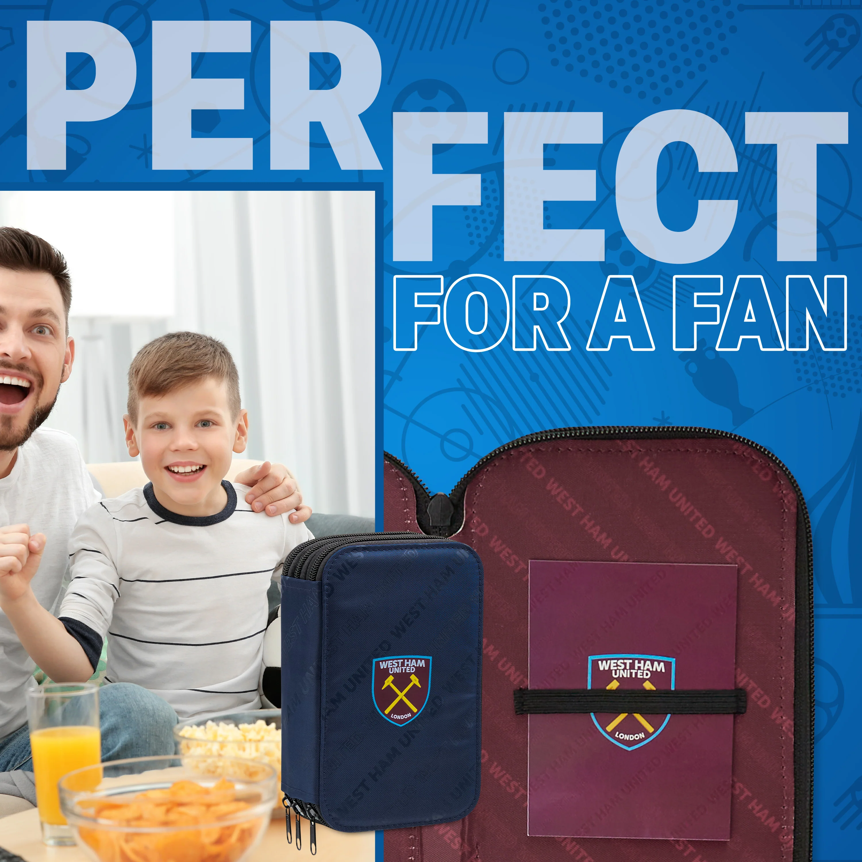 West Ham United F.C. Filled Pencil Case, Stationery Set - School Supplies - Image 5
