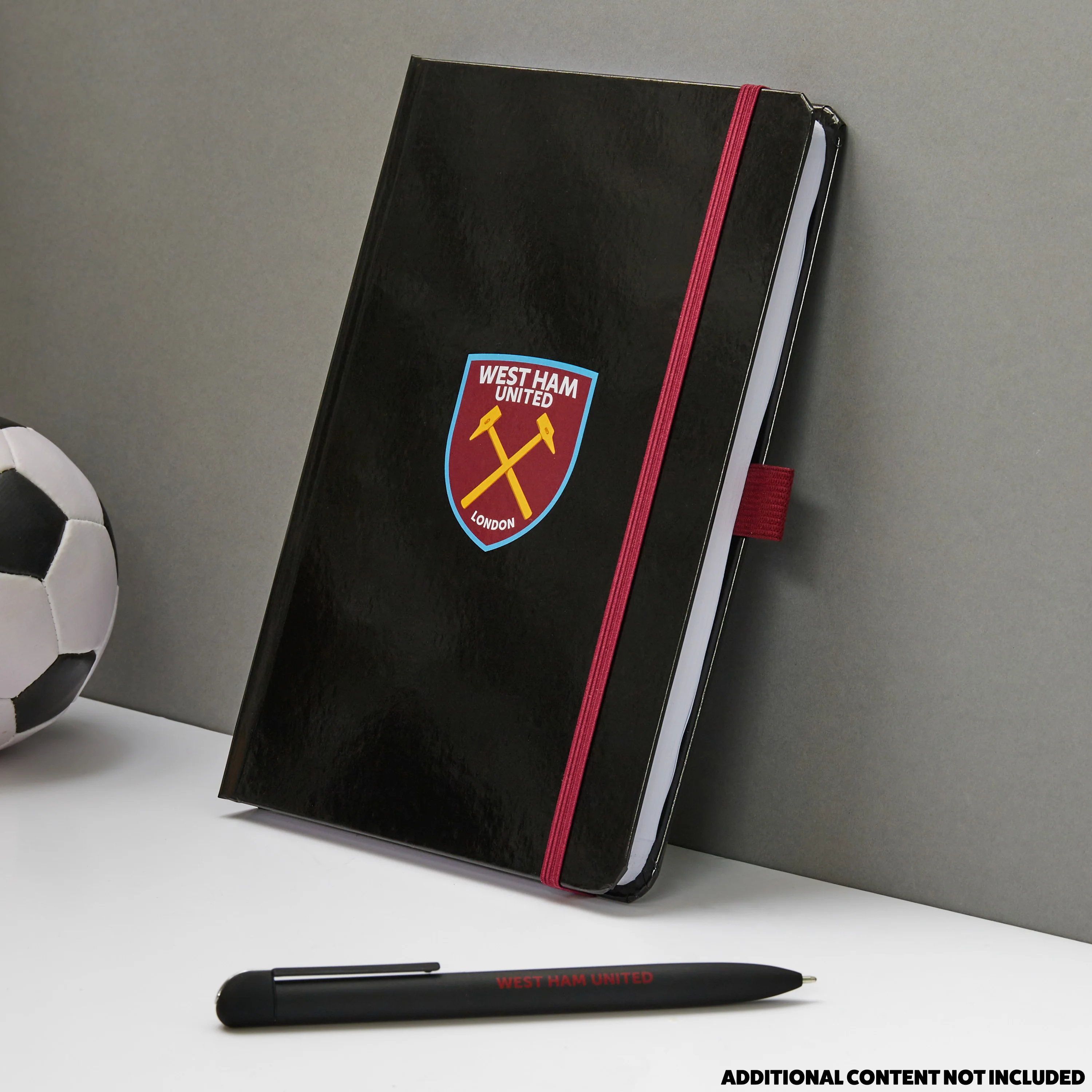 West Ham United F.C. Supporters' Gear Stationery Set A4 Notebook & Pen - Image 2