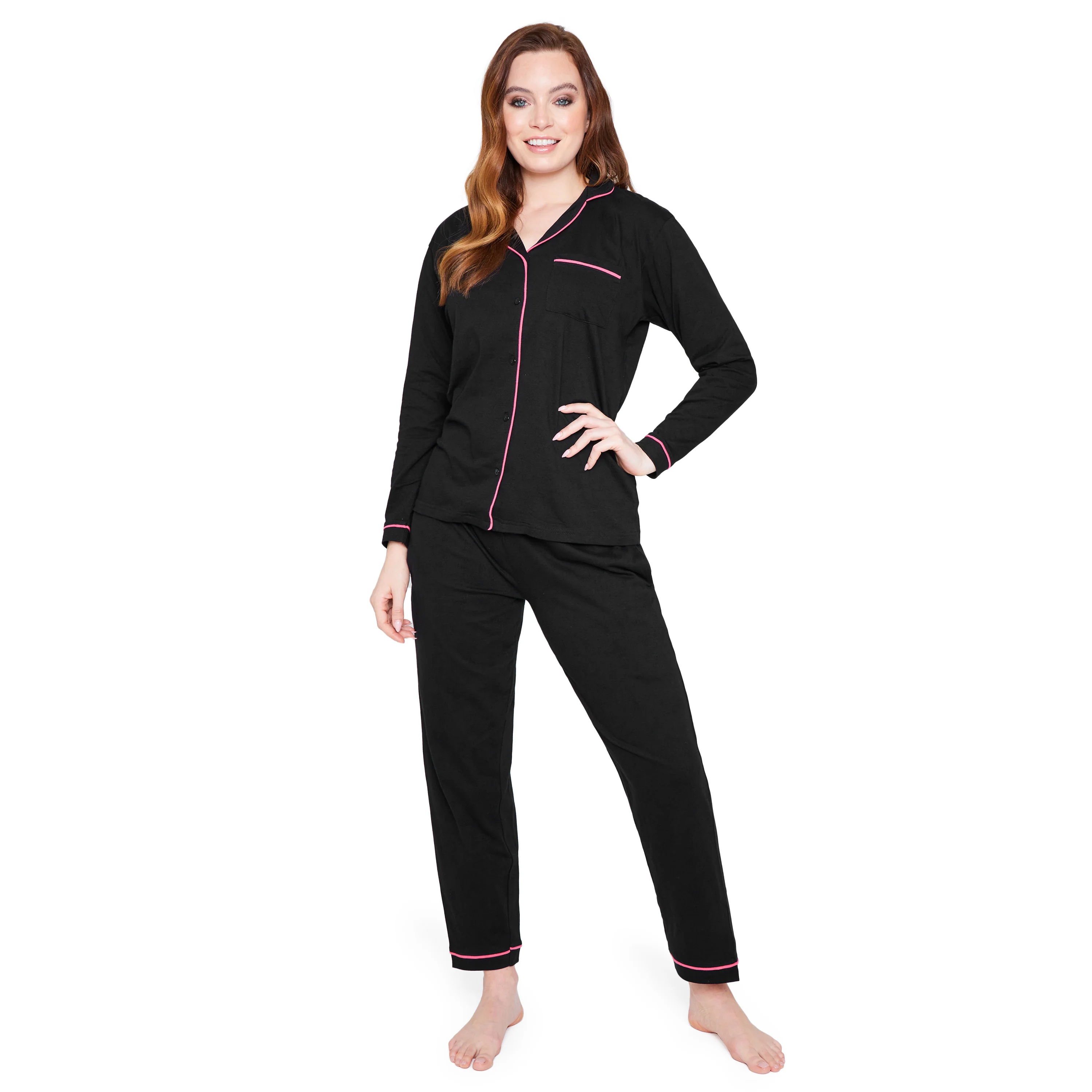 Womens Pyjamas Set - Classic Button Down Nightwear - Image 14