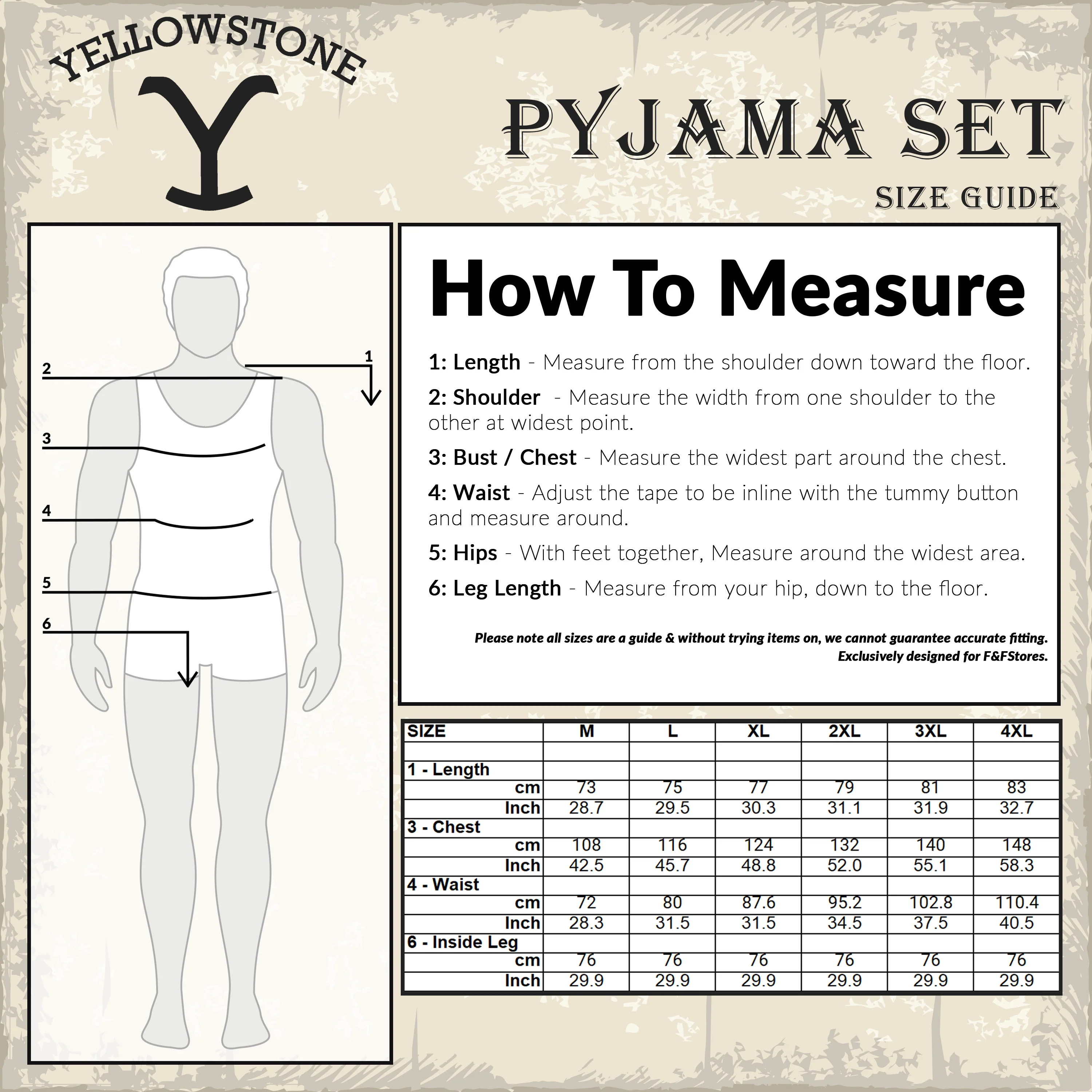 Yellowstone Mens Pyjamas Set, Comfortable Cotton Loungewear - Gifts for Him - Image 6