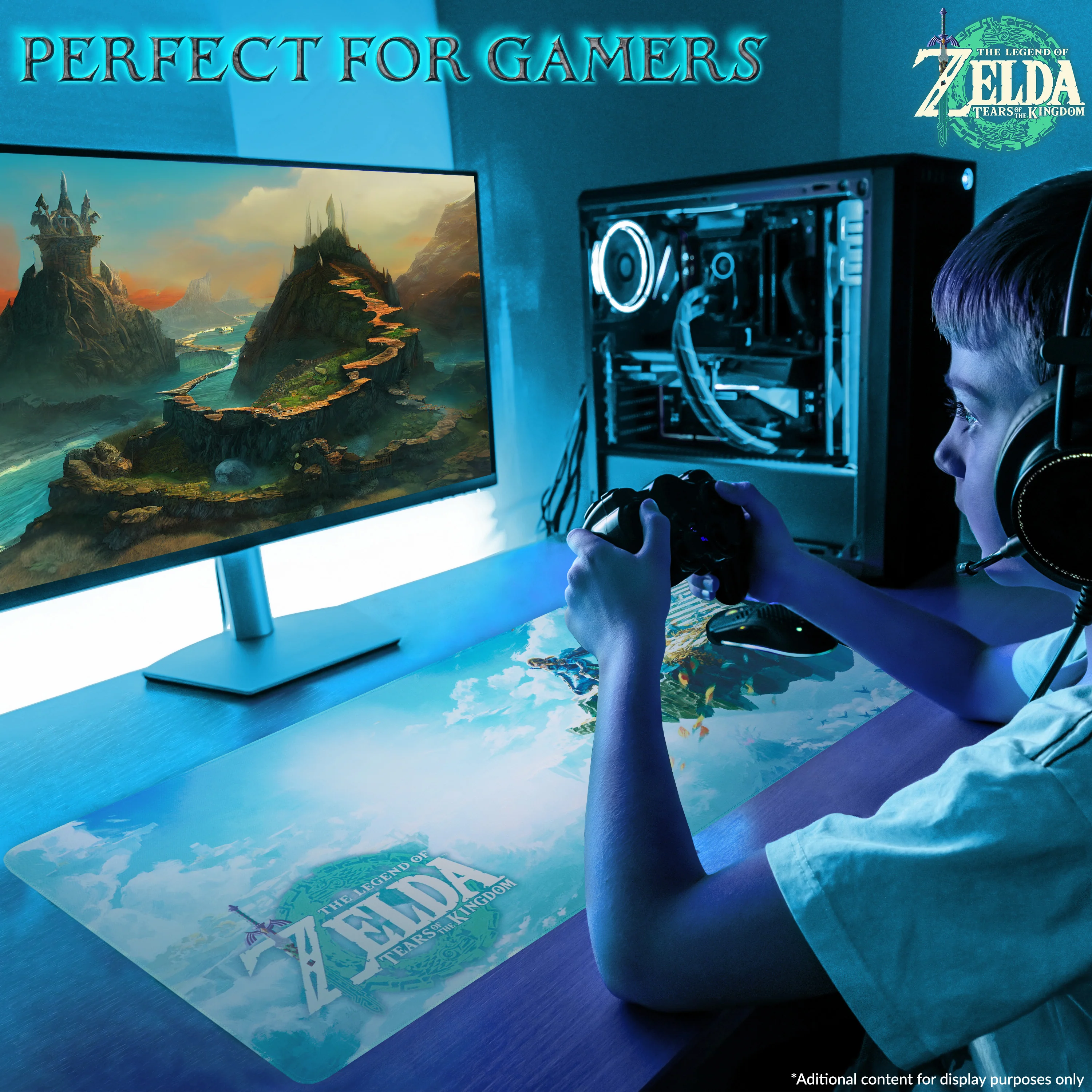 ZELDA Gaming Mouse Pad - Large Desk Mat 80 x 35cm Non Slip Home Office Desk - Image 6